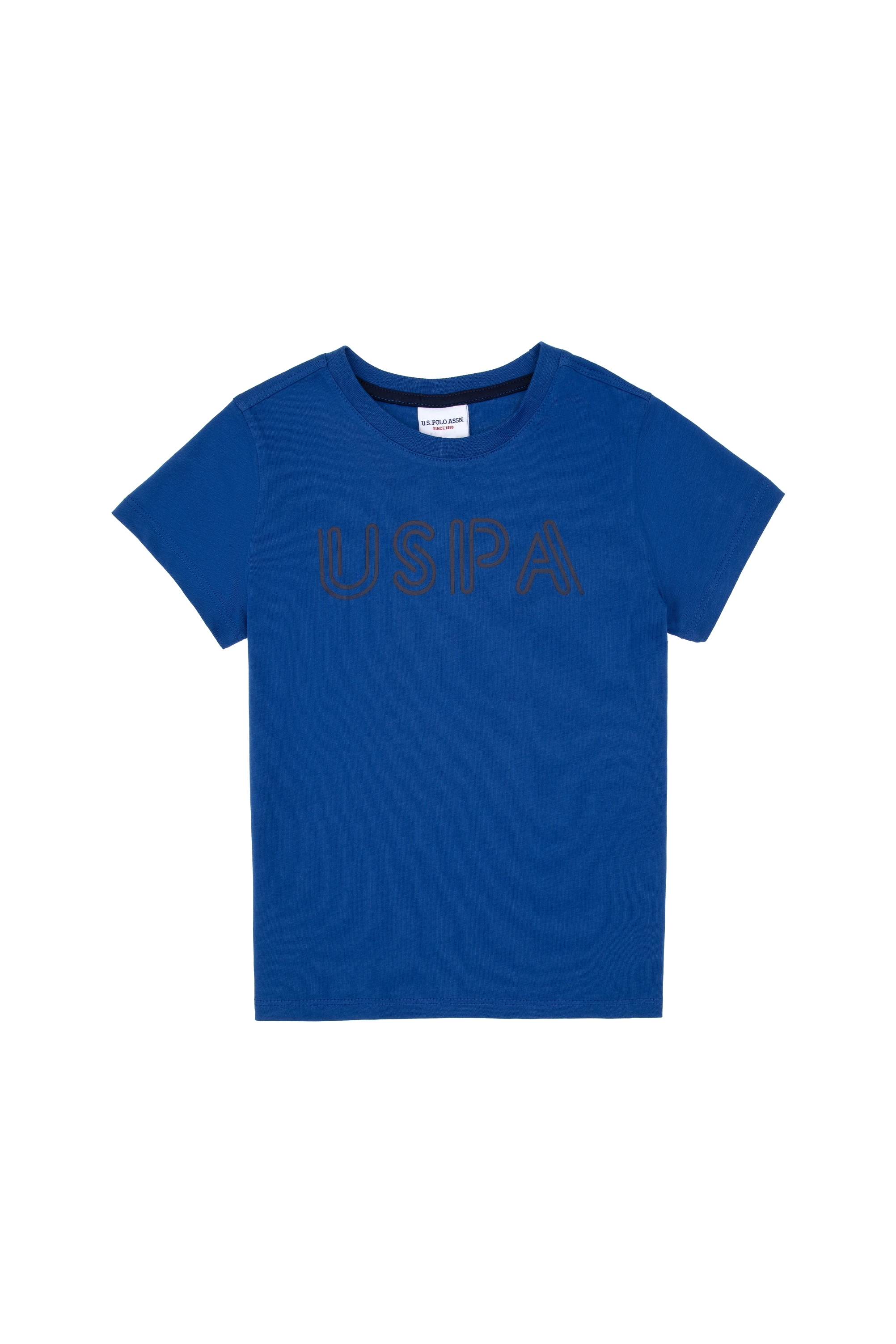 تی شرت یقه گرد بیسیک آبی رگولار پسرانه یو اس پولو | US POLO ASSN