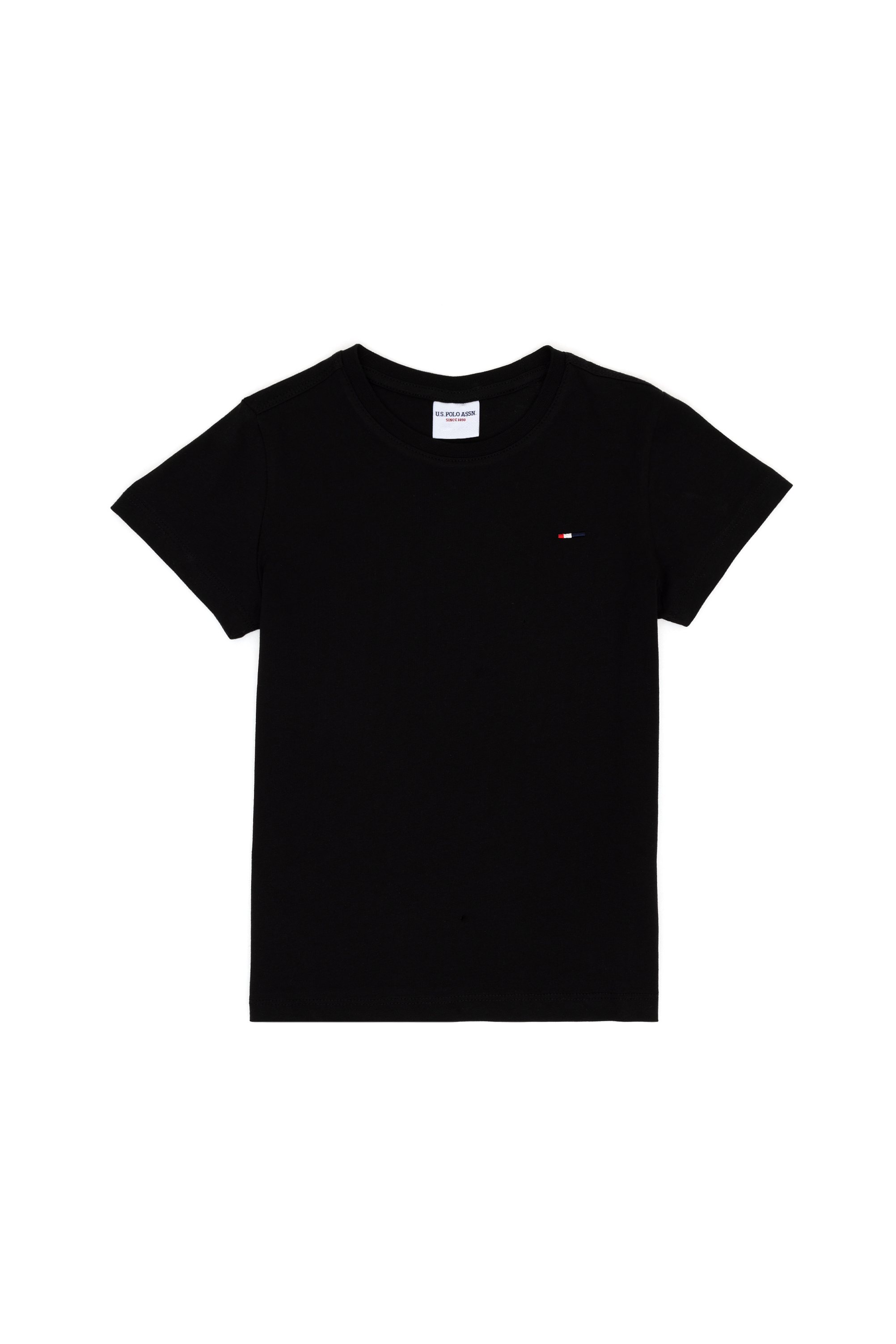 تی شرت یقه گرد بیسیک سیاه رگولار پسرانه یو اس پولو | US POLO ASSN