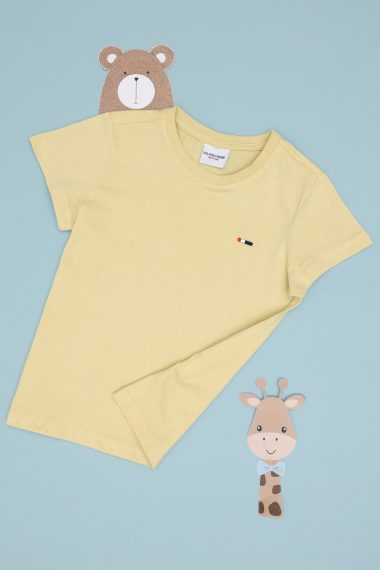تی شرت یقه گرد بیسیک  خاکی روشن  رگولار  پسرانه یو اس پولو | US POLO ASSN