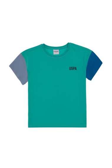 تی شرت یقه گرد اورسایز  نعناعی  Oversize  پسرانه یو اس پولو | US POLO ASSN