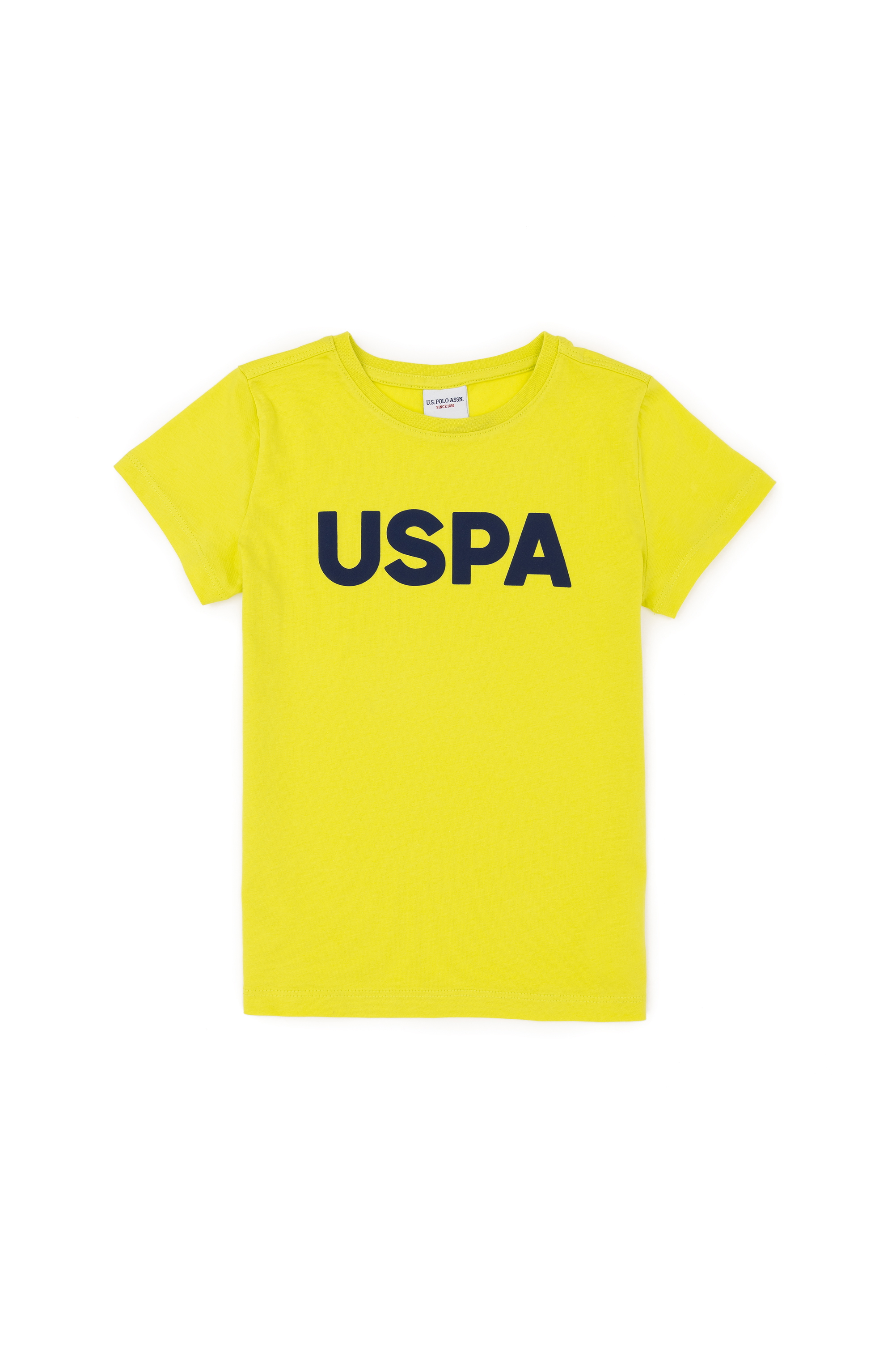 تی شرت یقه گرد بیسیک سبز پسته ای رگولار پسرانه یو اس پولو | US POLO ASSN