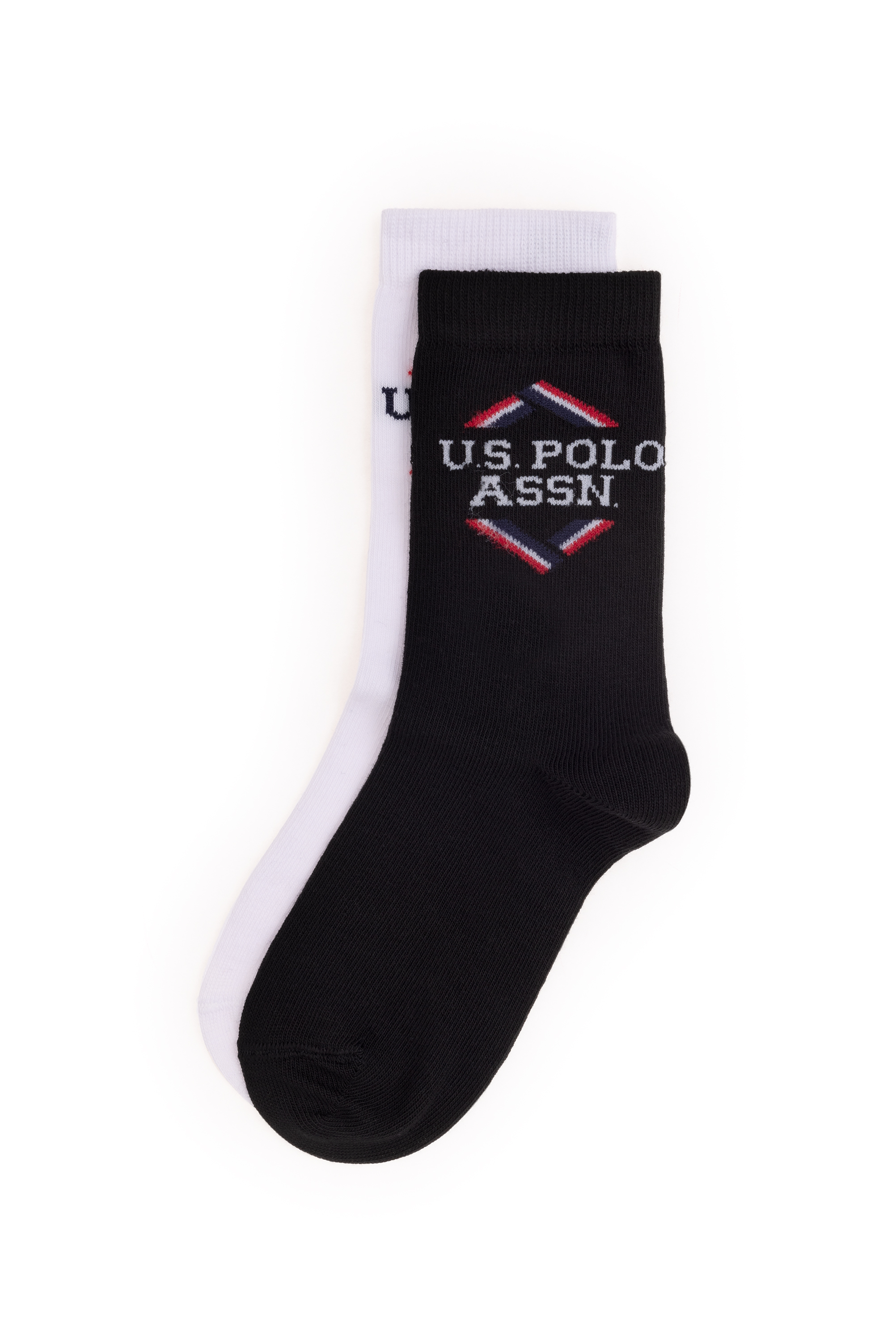 دو عدد جوراب سیاه رگولار پسرانه یو اس پولو | US POLO ASSN