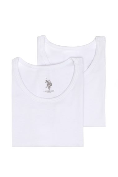دو عدد زیرپیراهنی  سفید  استاندارد فیت  پسرانه یو اس پولو | US POLO ASSN