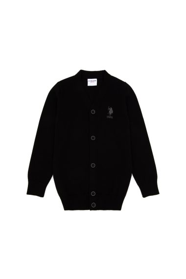 ژاکت تریکو  سیاه  استاندارد فیت  پسرانه یو اس پولو | US POLO ASSN