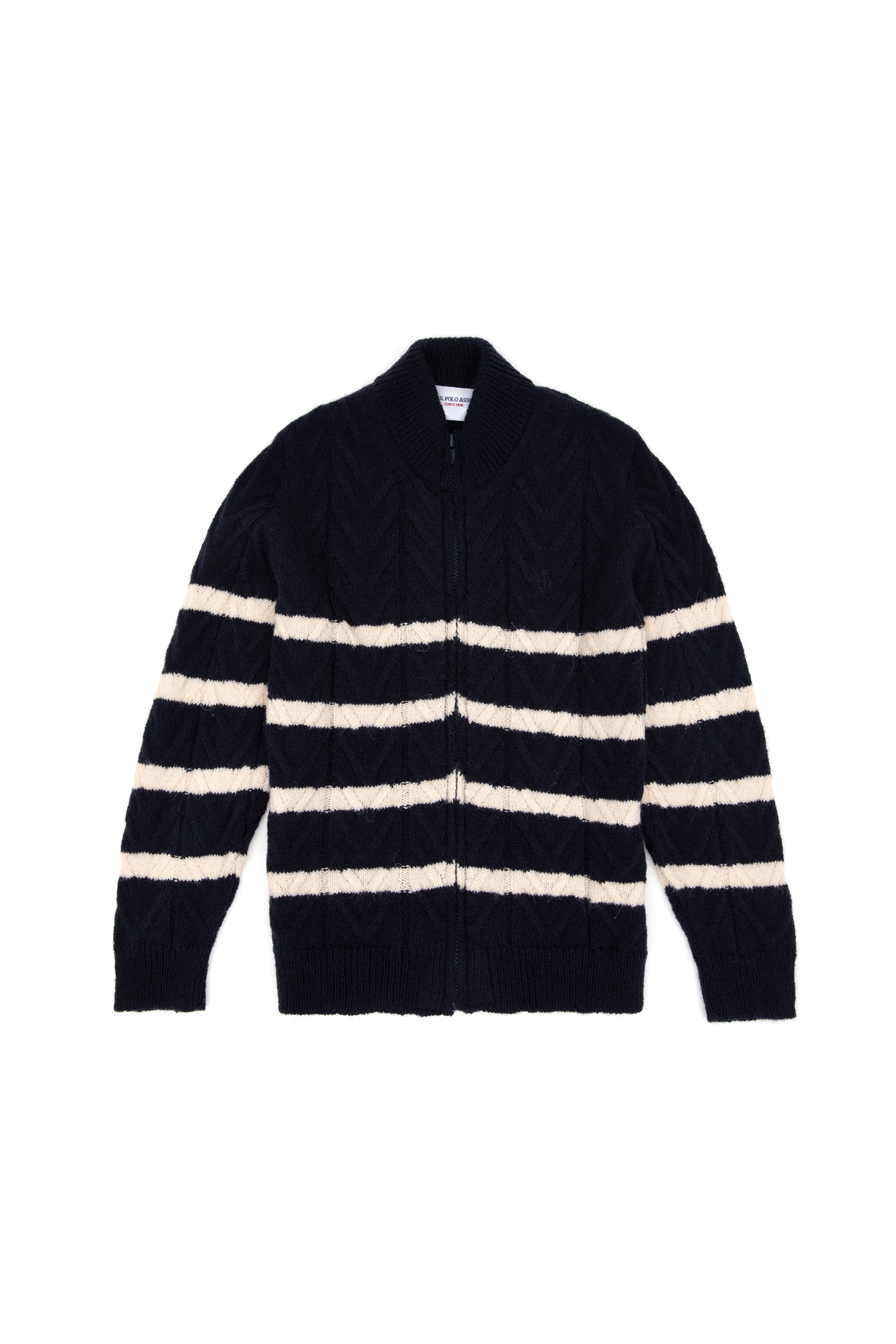 ژاکت تریکو لاجورد اندامی پسرانه یو اس پولو | US POLO ASSN