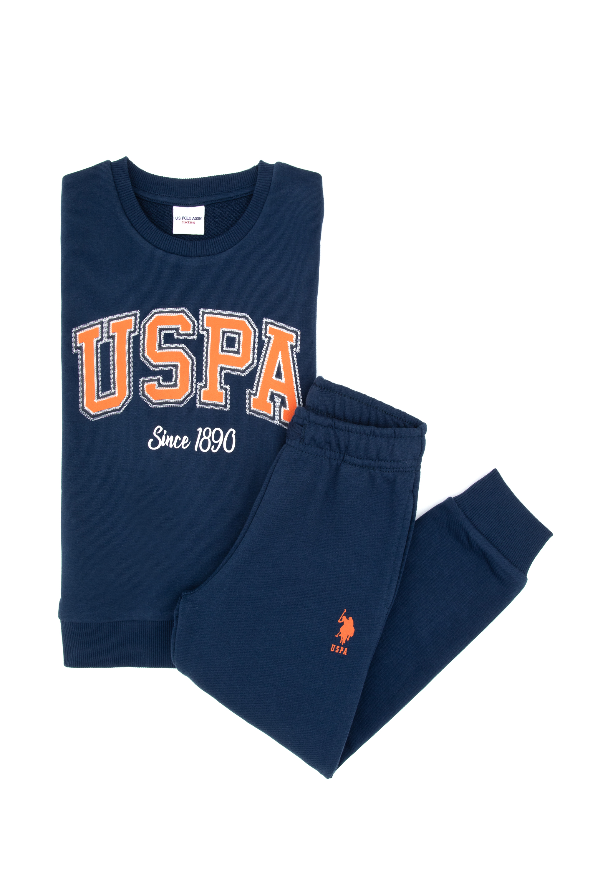 ست پیژامه لاجورد روشن استاندارد فیت پسرانه یو اس پولو | US POLO ASSN
