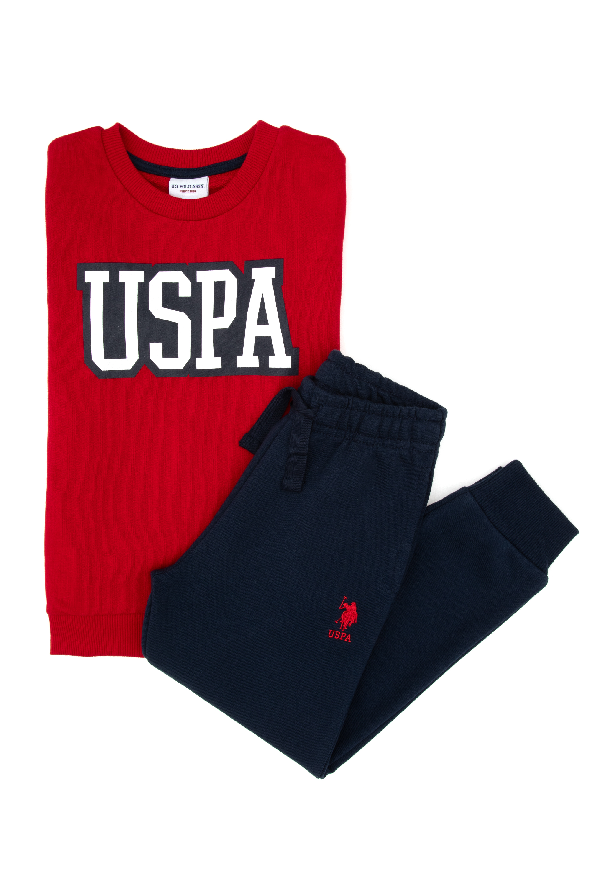 ست پیژامه قرمز استاندارد فیت پسرانه یو اس پولو | US POLO ASSN
