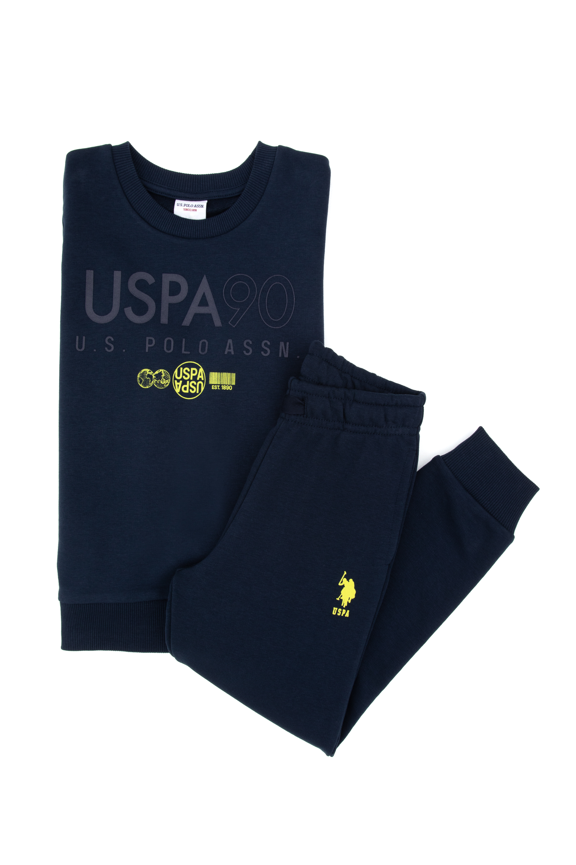 ست پیژامه لاجورد استاندارد فیت پسرانه یو اس پولو | US POLO ASSN