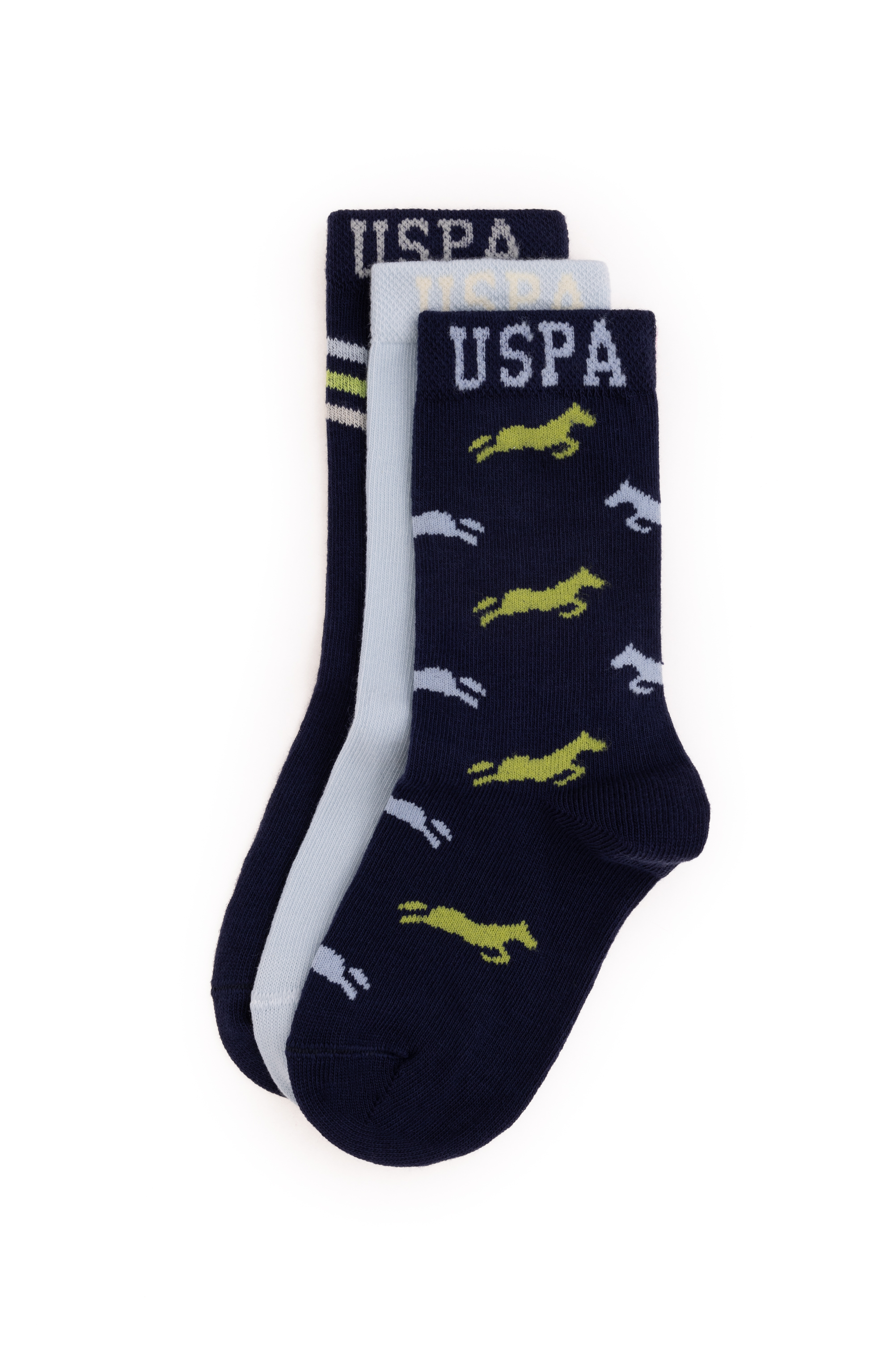 سه عدد جوراب لاجورد رگولار پسرانه یو اس پولو | US POLO ASSN