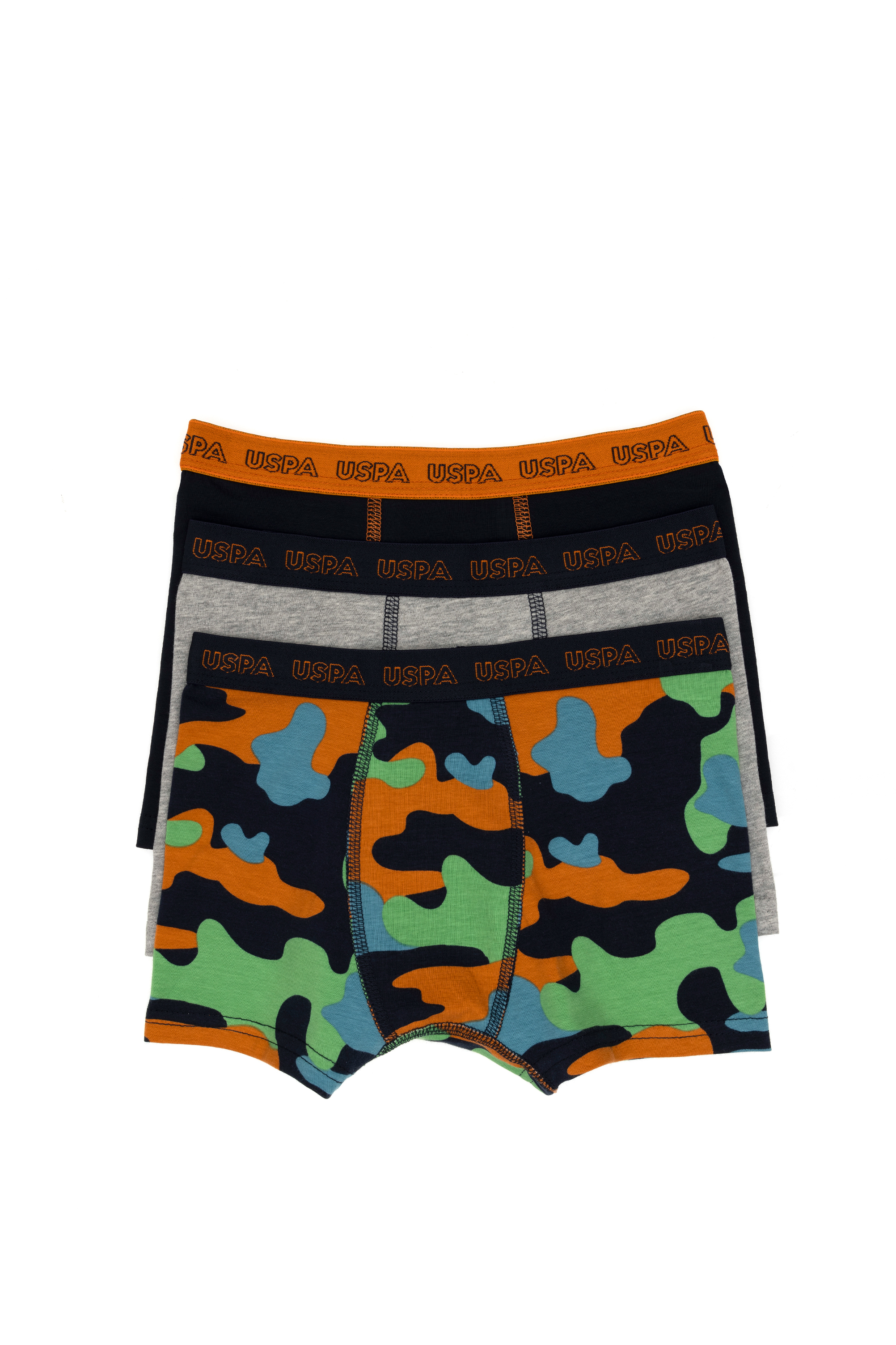 سه عدد باکسر لاجورد استاندارد فیت پسرانه یو اس پولو | US POLO ASSN