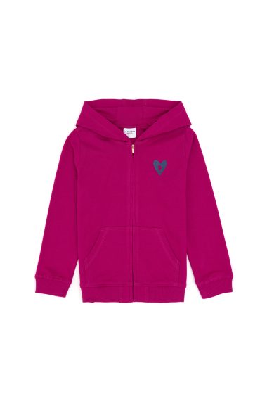 سویشرت بیسیک  ارغوانی  رگولار  دخترانه یو اس پولو | US POLO ASSN