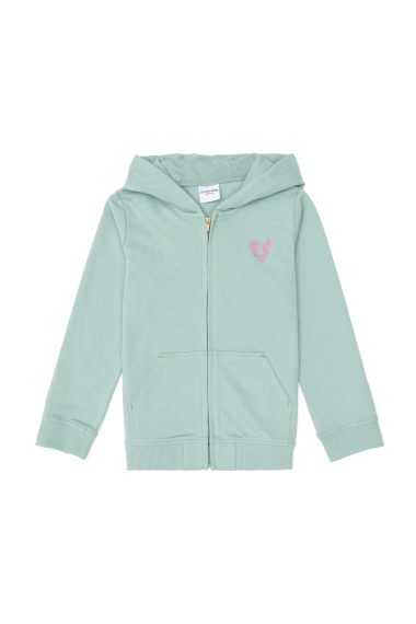 سویشرت بیسیک  سبزآبی  رگولار  دخترانه یو اس پولو | US POLO ASSN