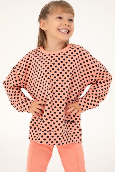 سویشرت  گل بهی  Oversize  دخترانه یو اس پولو | US POLO ASSN
