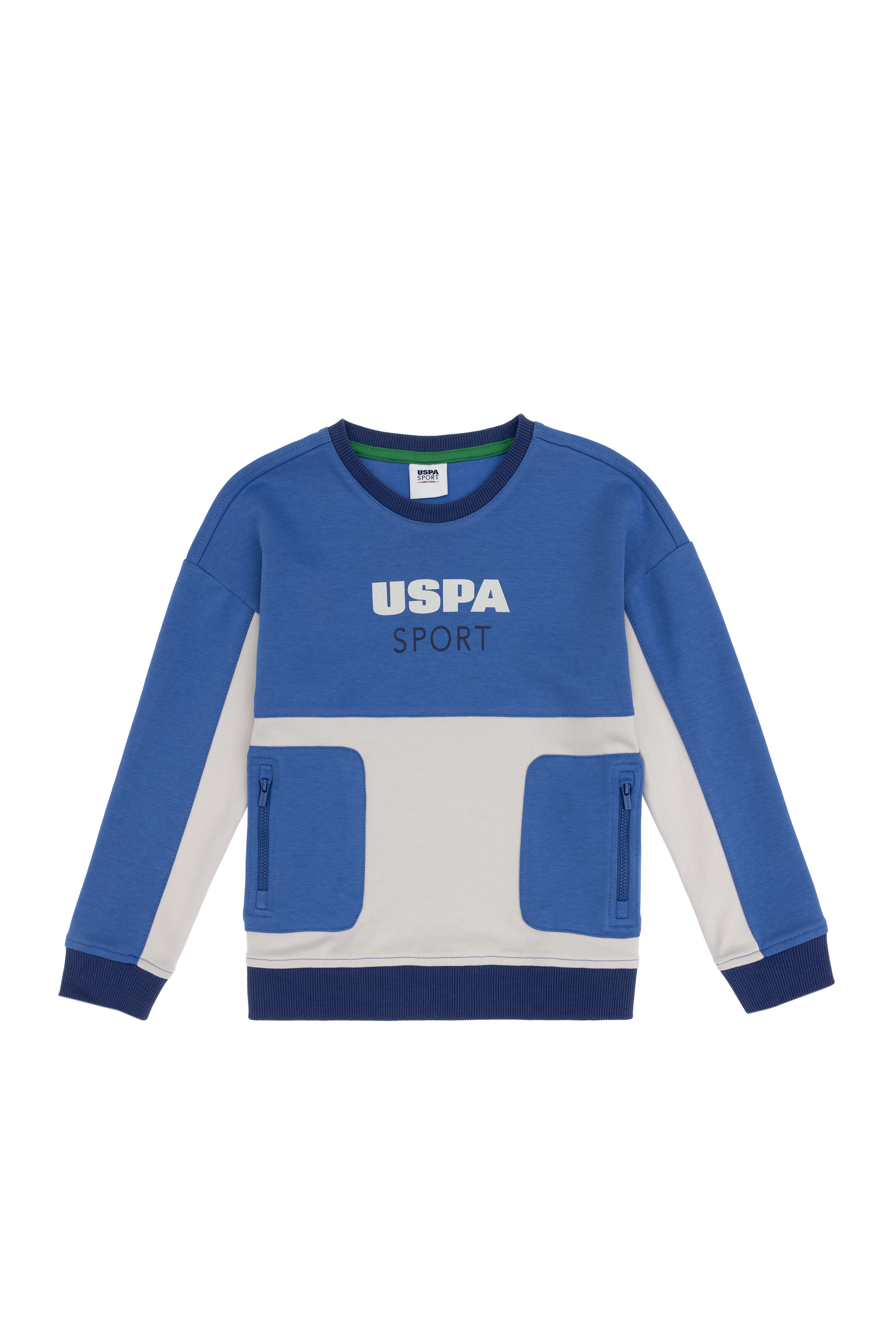 سویشرت نیلی ریلکس پسرانه یو اس پولو | US POLO ASSN