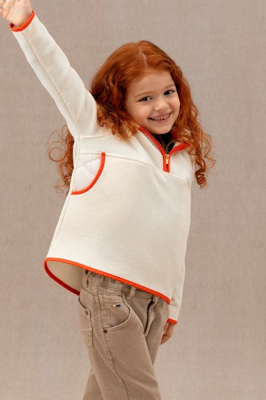 سویشرت پلار  خاکستری  Oversize  دخترانه یو اس پولو | US POLO ASSN