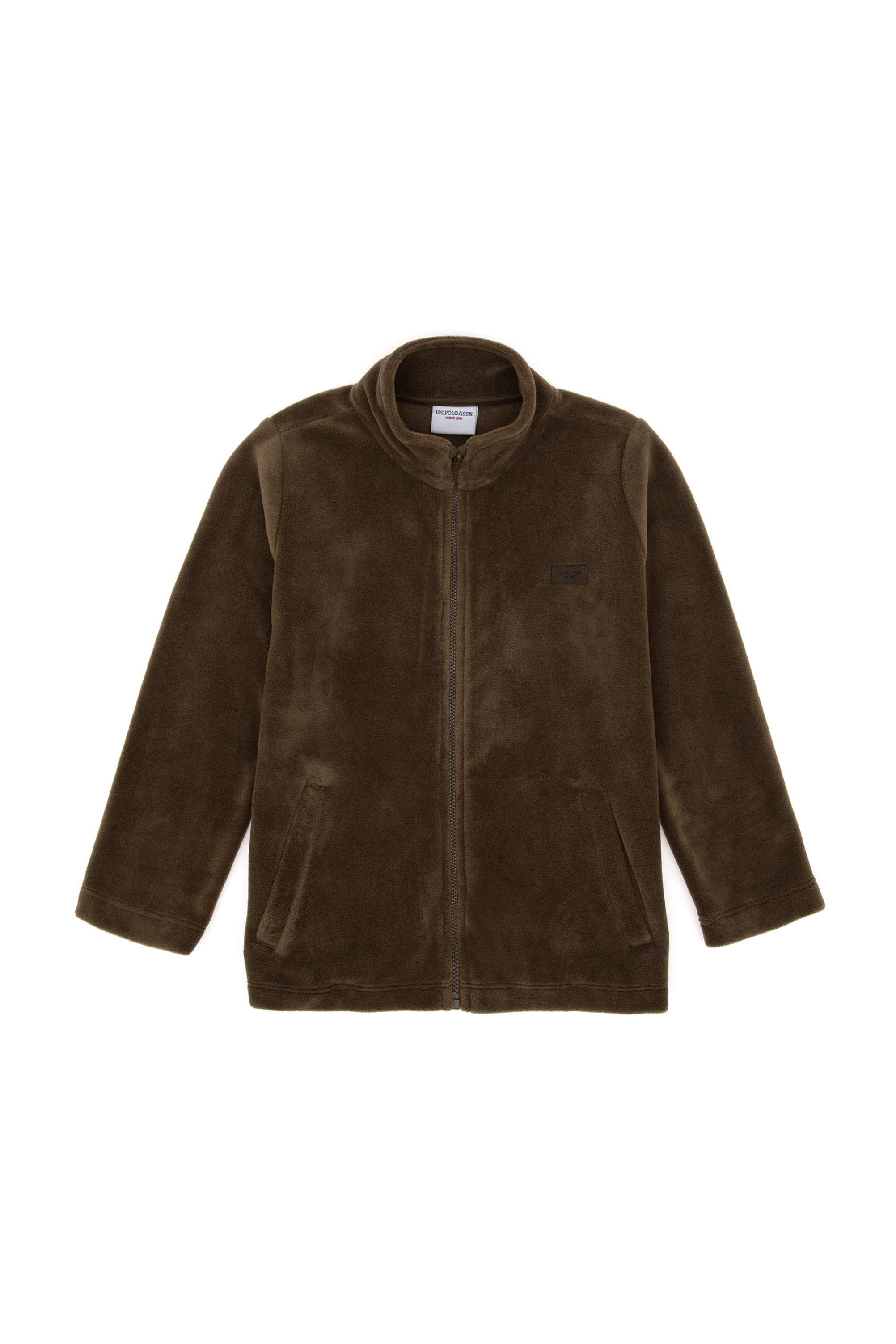 سویشرت پلار خاکی رگولار پسرانه یو اس پولو | US POLO ASSN