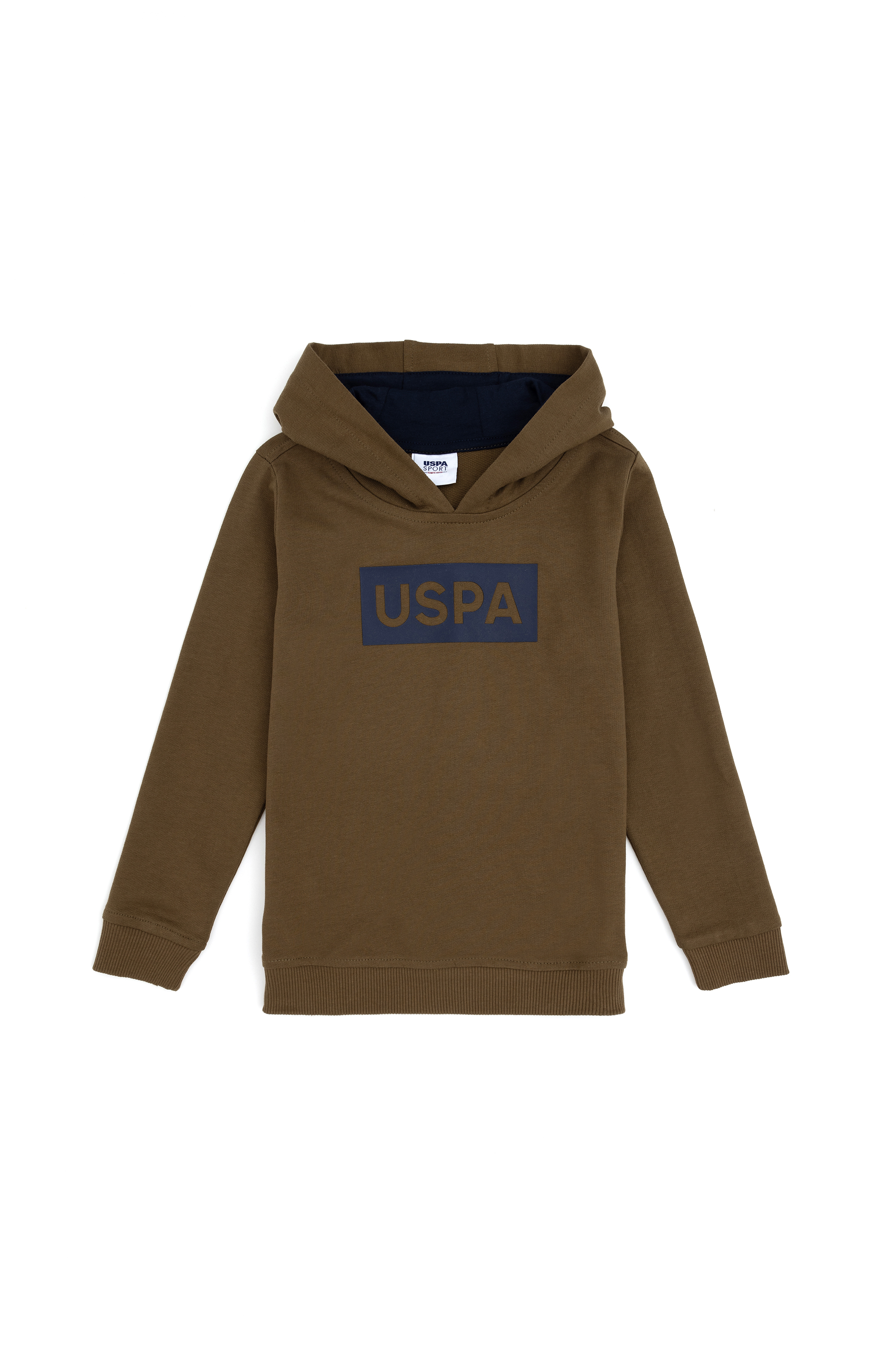سویشرت هودی خاکی استاندارد فیت پسرانه یو اس پولو | US POLO ASSN