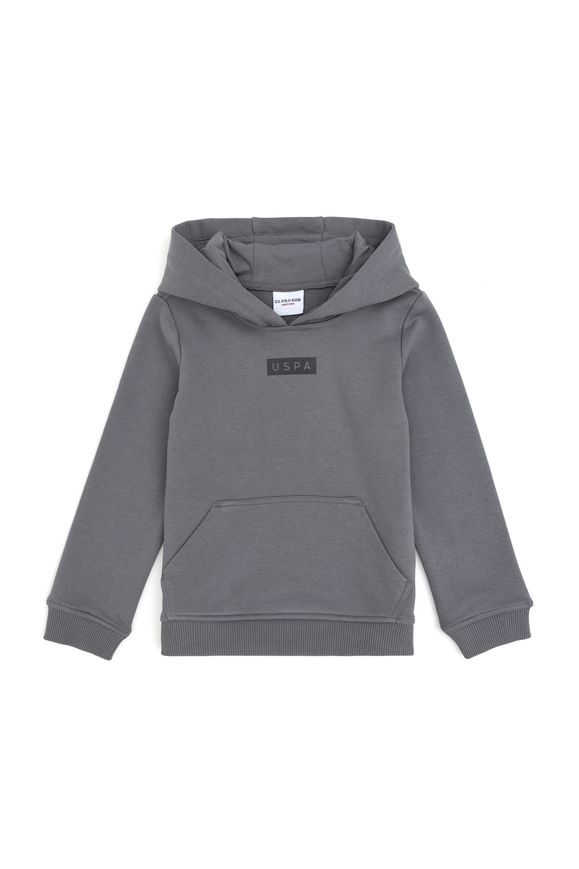 سویشرت هودی خاکستری رگولار پسرانه یو اس پولو | US POLO ASSN