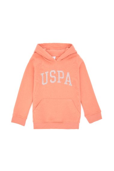 سویشرت هودی بیسیک  گل بهی  رگولار  دخترانه یو اس پولو | US POLO ASSN