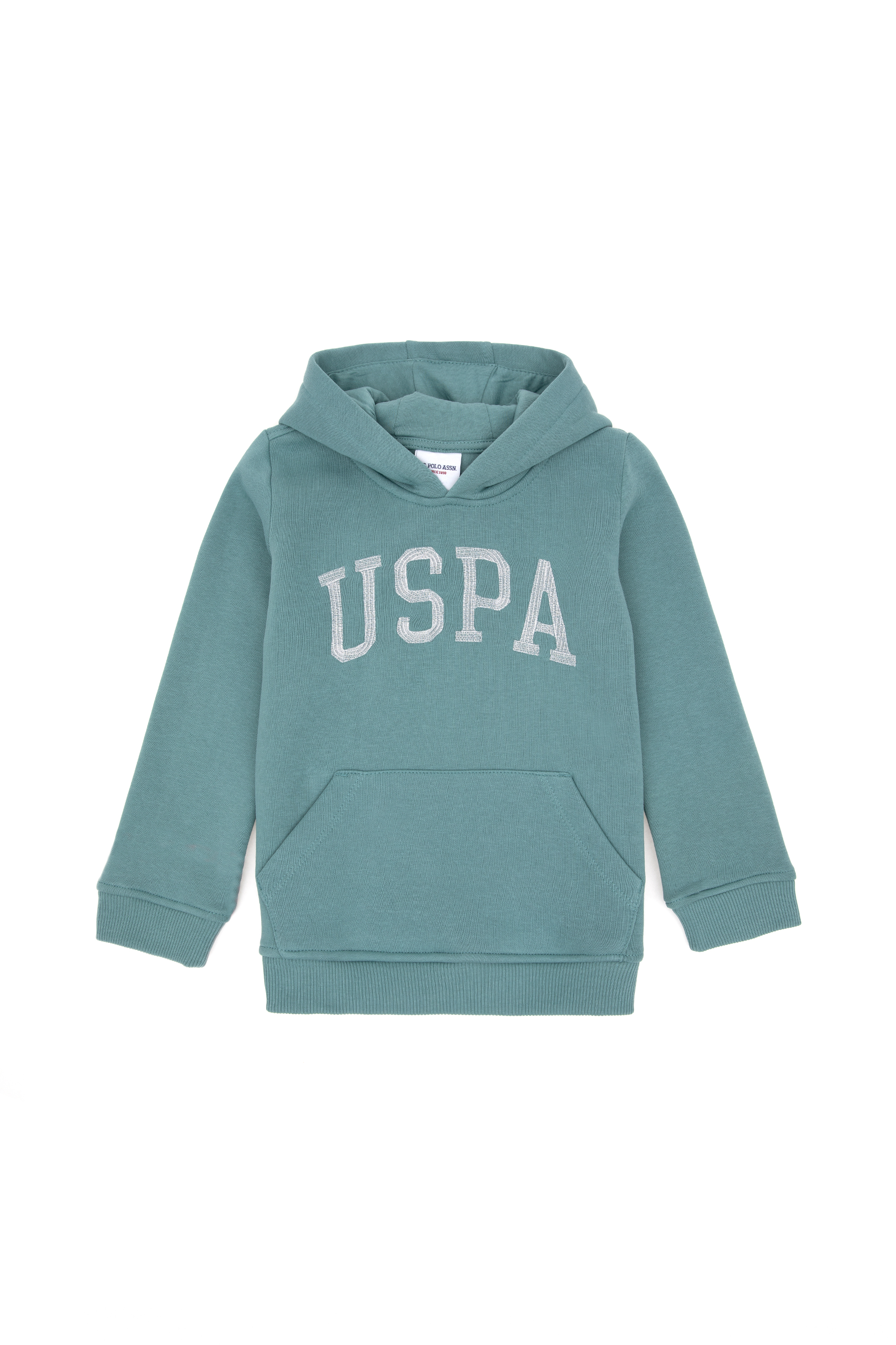 سویشرت هودی بیسیک نعناعی رگولار دخترانه یو اس پولو | US POLO ASSN