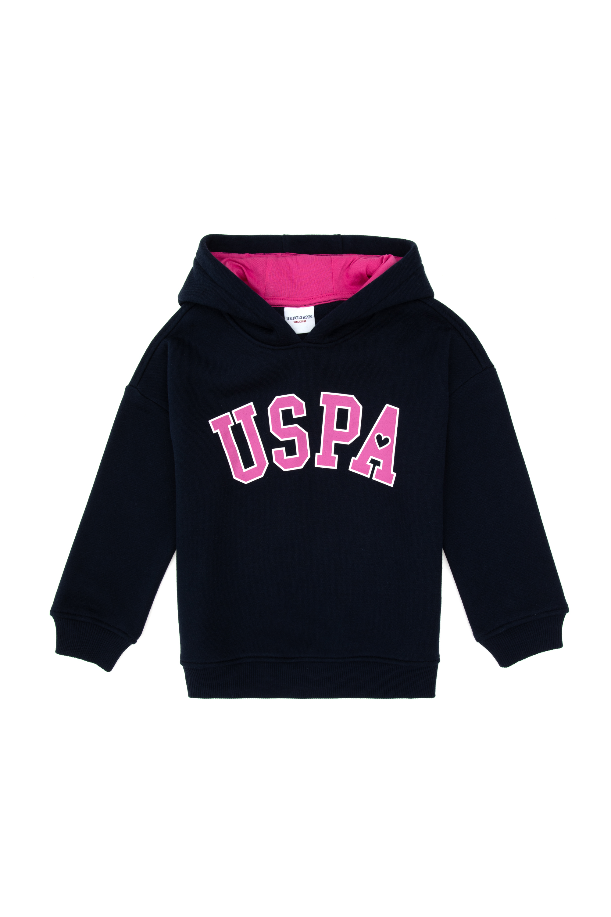 سویشرت هودی لاجورد ریلکس دخترانه یو اس پولو | US POLO ASSN