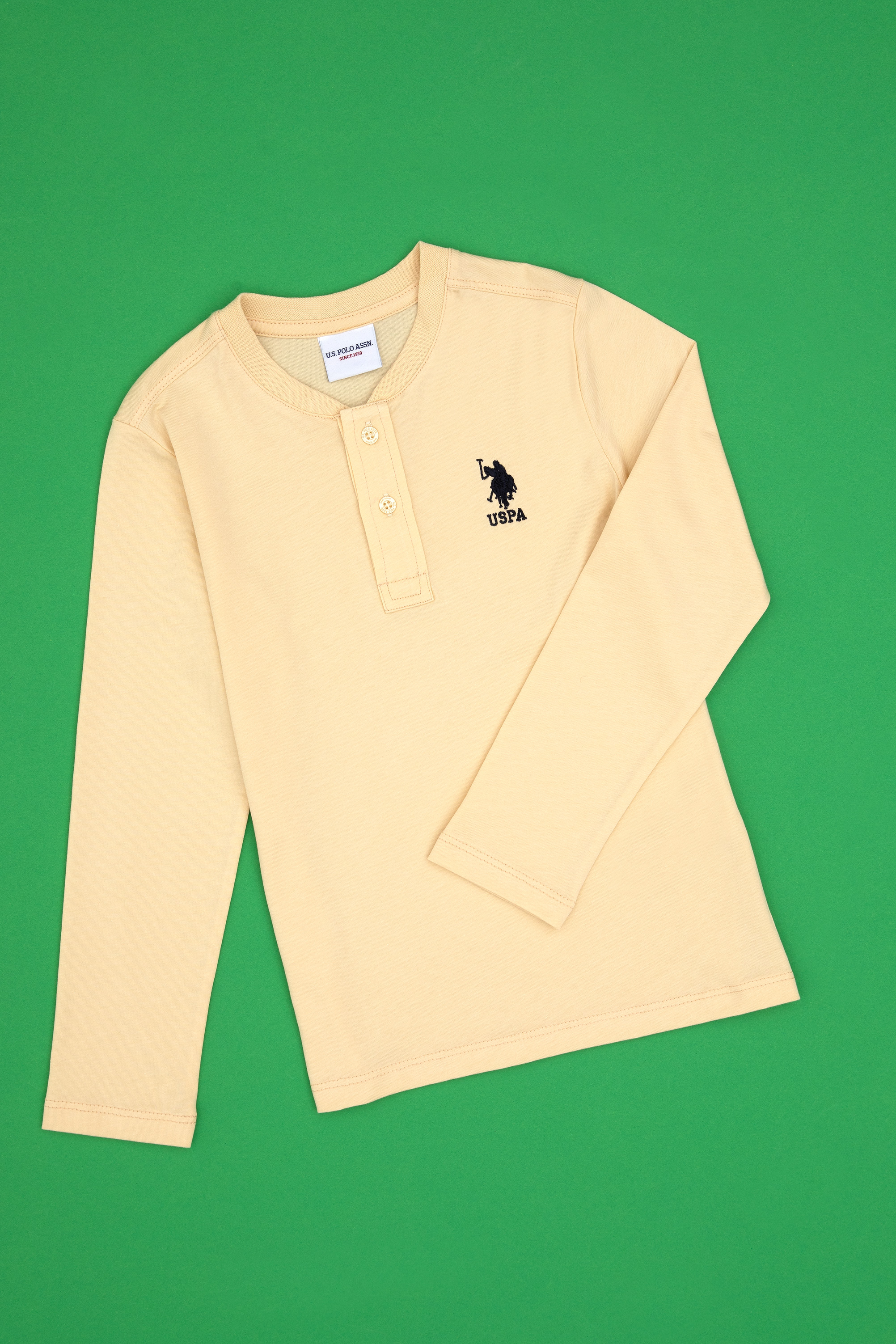 سویشرت یقه گرد وانیلی رگولار پسرانه یو اس پولو | US POLO ASSN