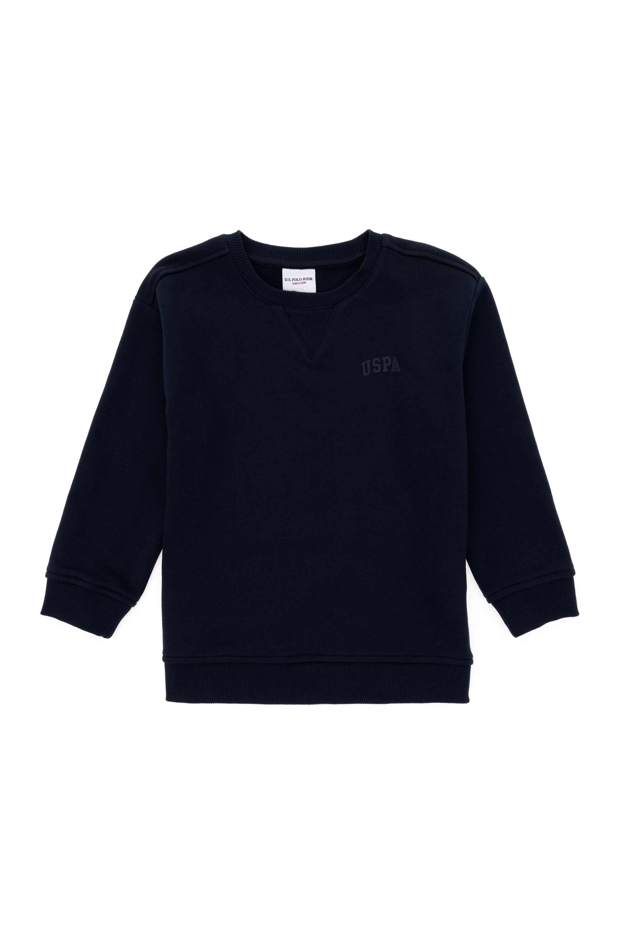 سویشرت یقه گرد بیسیک لاجورد ریلکس پسرانه یو اس پولو | US POLO ASSN