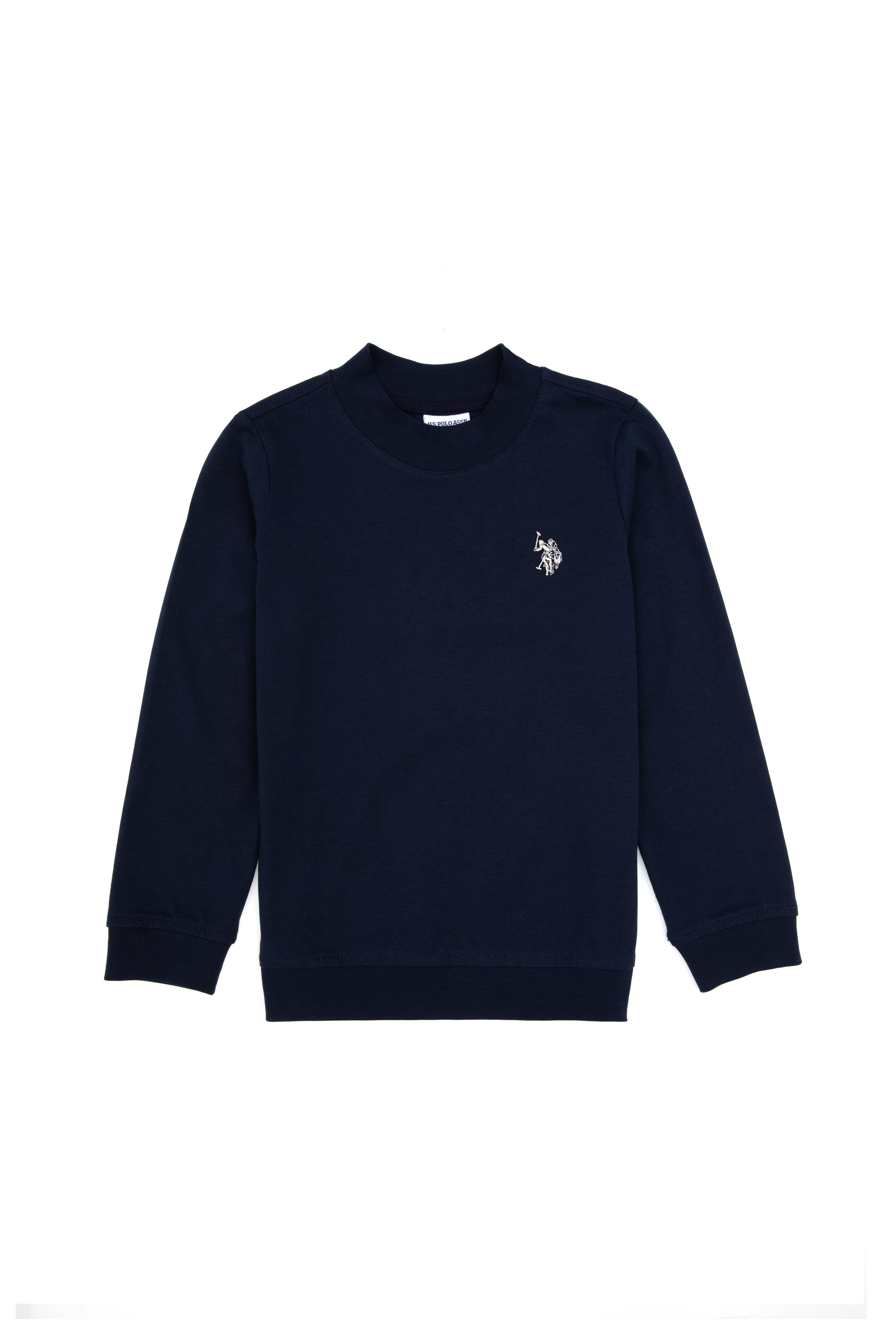 سویشرت یقه گرد بیسیک لاجورد رگولار پسرانه یو اس پولو | US POLO ASSN