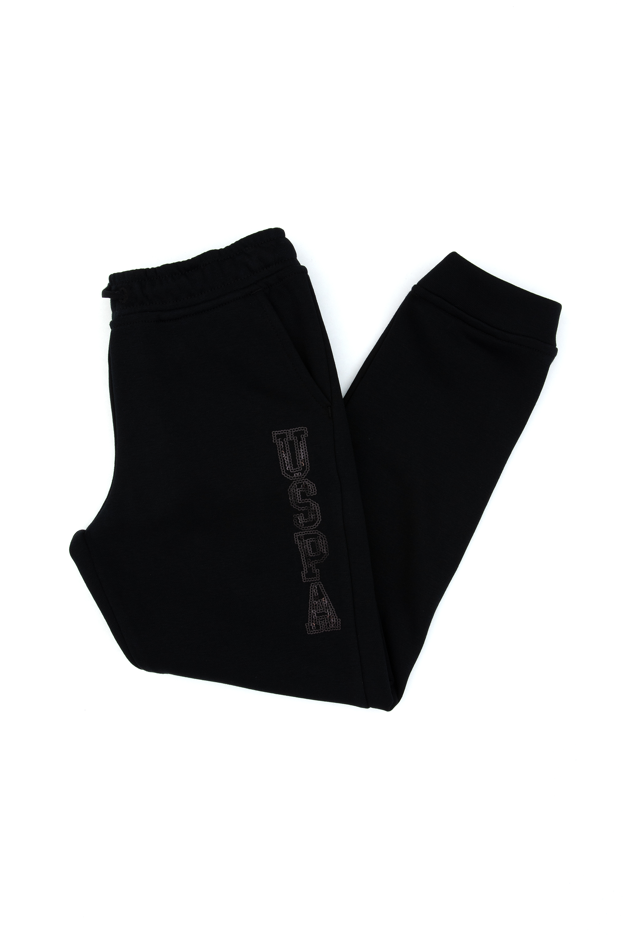 شلوار جاگر ورزشی سیاه رگولار دخترانه یو اس پولو | US POLO ASSN