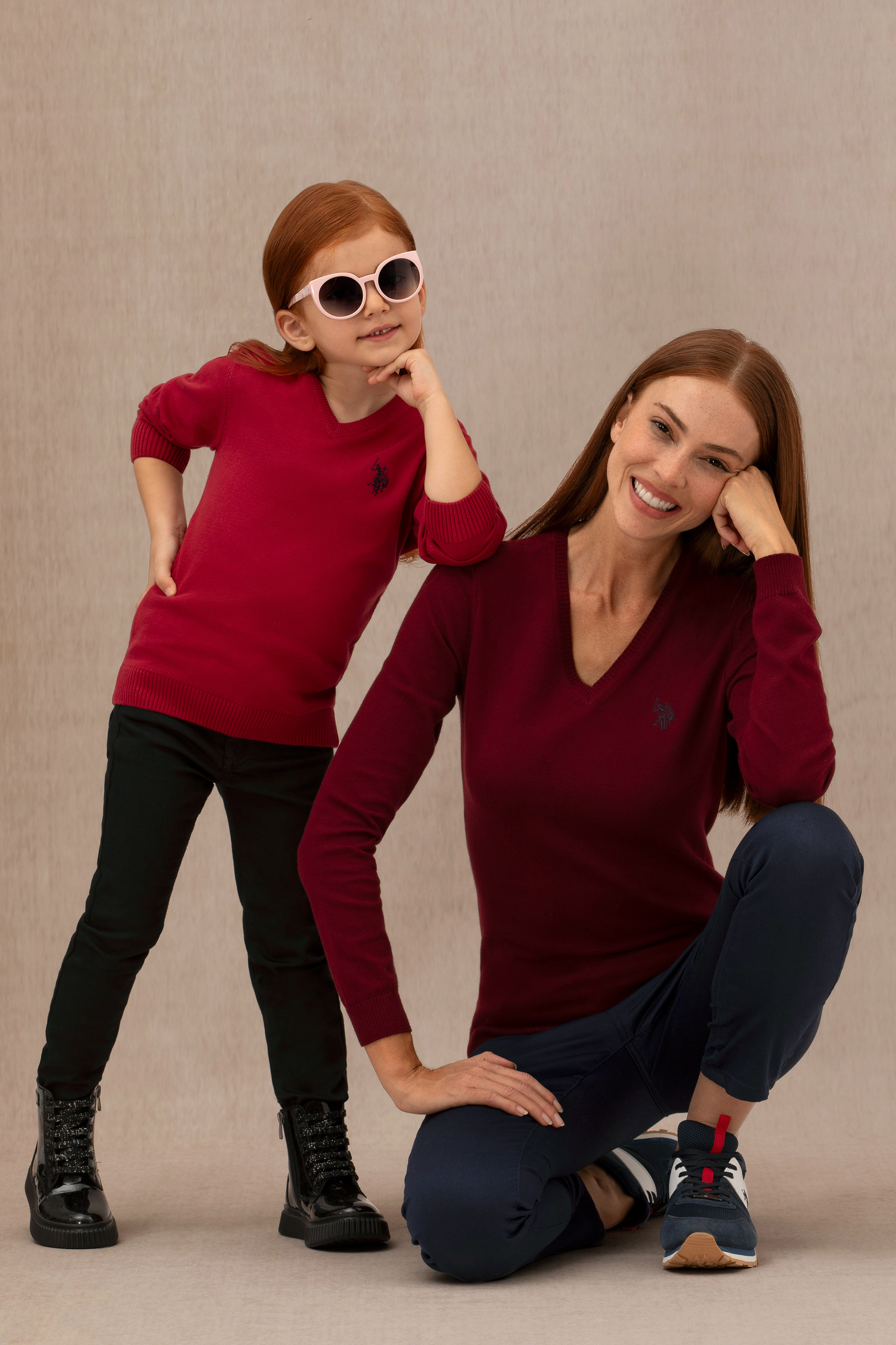 شلوار کانواس سیاه TOOTHPICK دخترانه یو اس پولو | US POLO ASSN