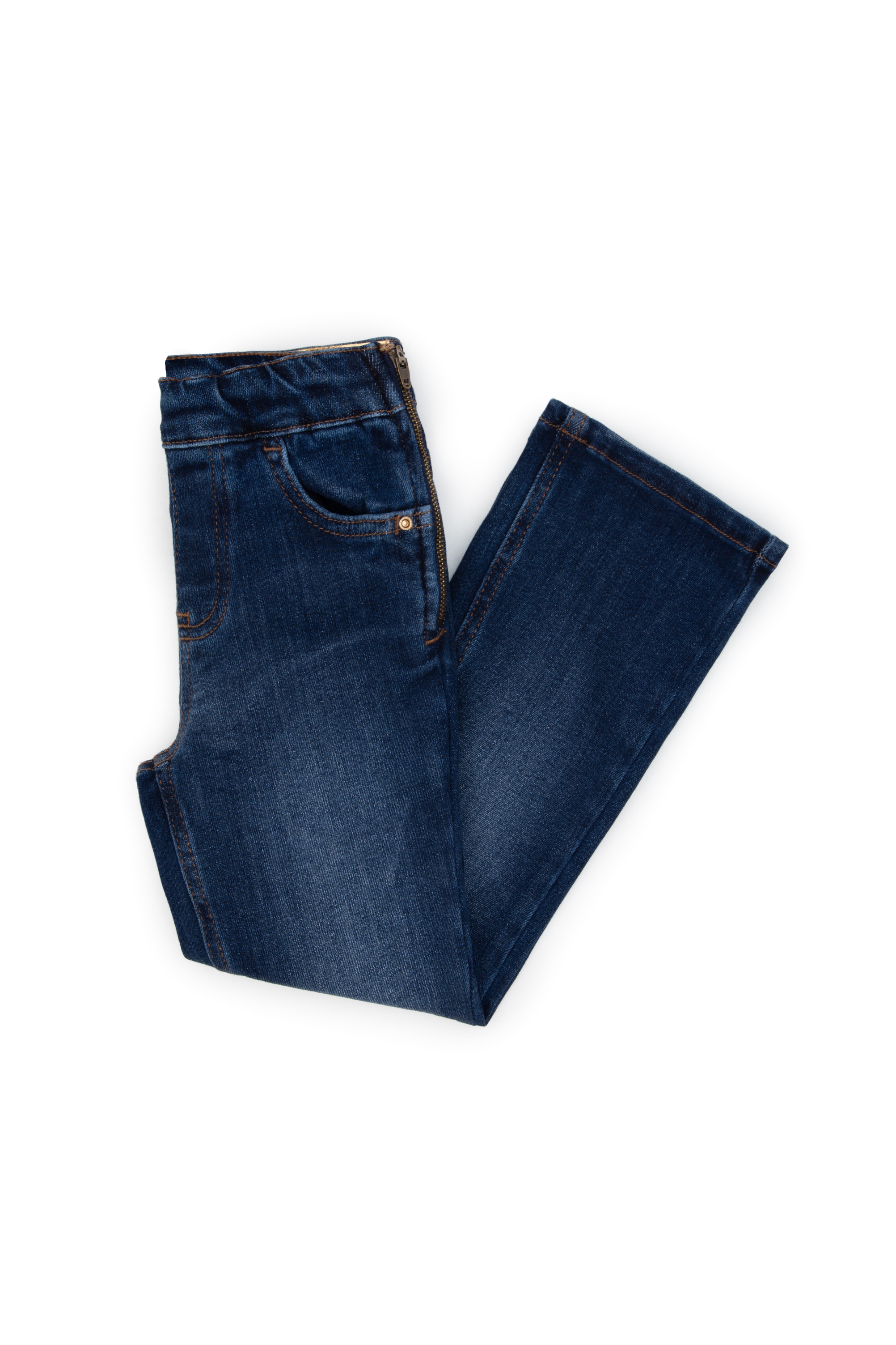 شلوار جین آبی تیره Skinny Flare دخترانه یو اس پولو | US POLO ASSN
