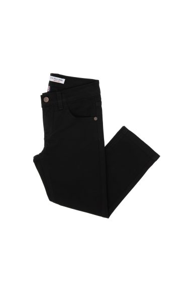 شلوار کانواس  سیاه  اندامی  پسرانه یو اس پولو | US POLO ASSN
