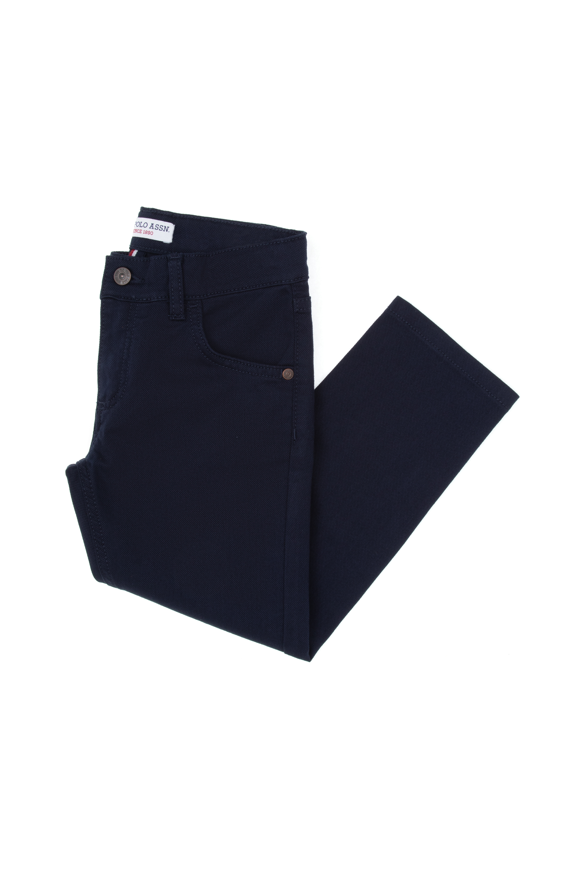 شلوار کانواس لاجورد اندامی پسرانه یو اس پولو | US POLO ASSN