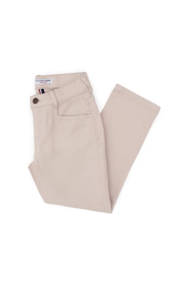 شلوار کانواس  خاکستری  اندامی  پسرانه یو اس پولو | US POLO ASSN