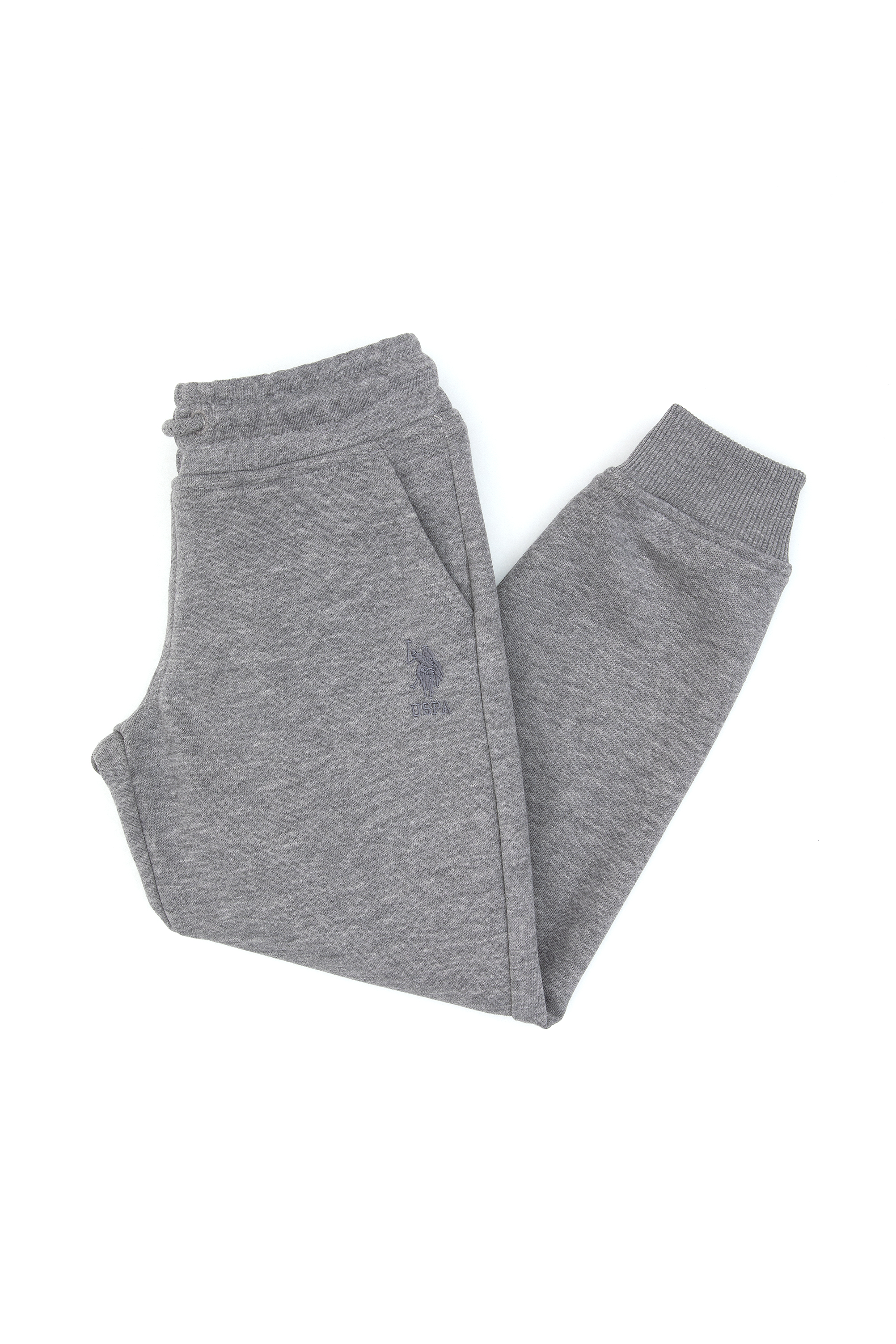 شلوار ورزشی خاکستری ملانژ رگولار پسرانه یو اس پولو | US POLO ASSN