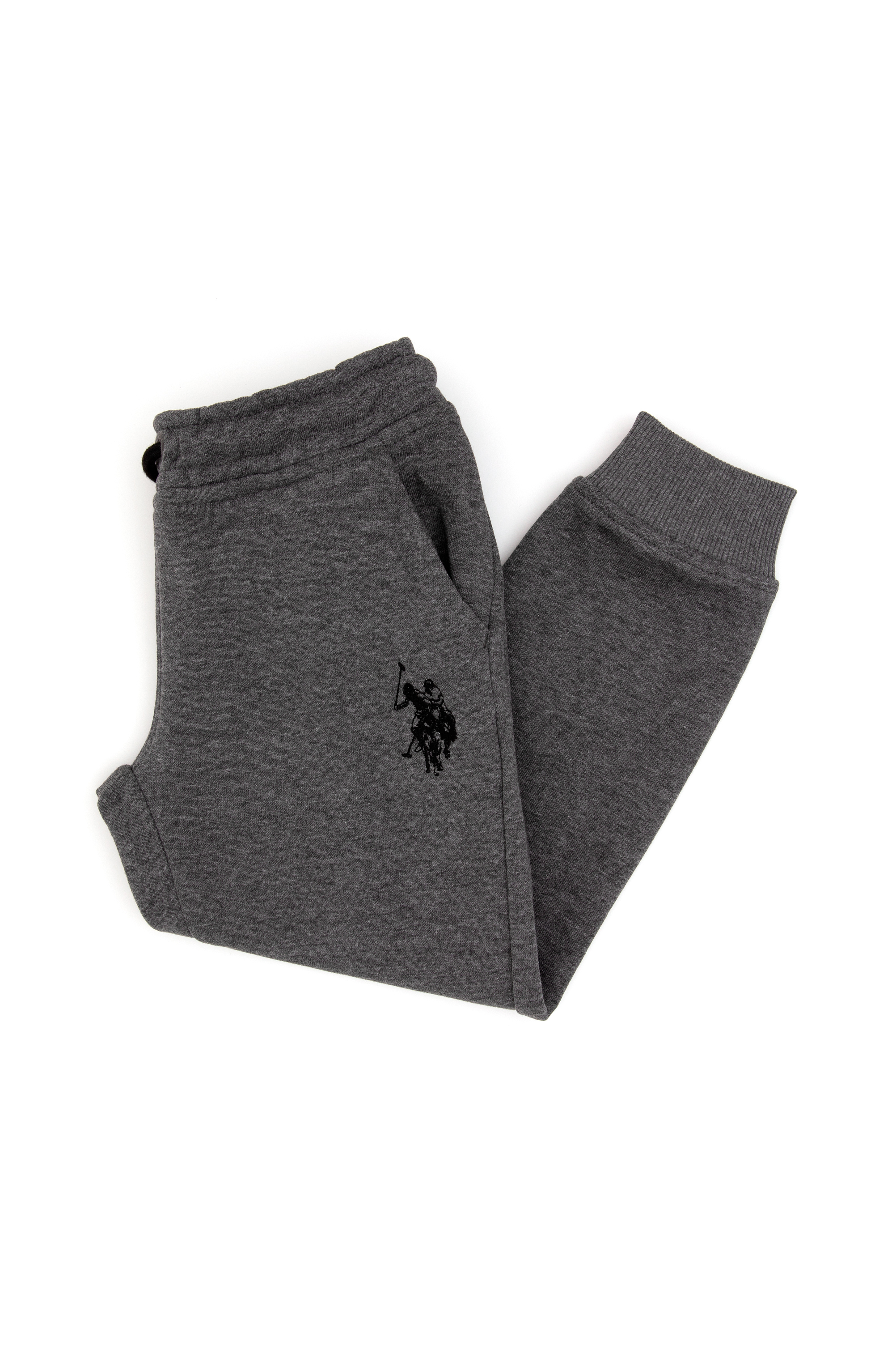 شلوار ورزشی زغالی ملانژ رگولار پسرانه یو اس پولو | US POLO ASSN