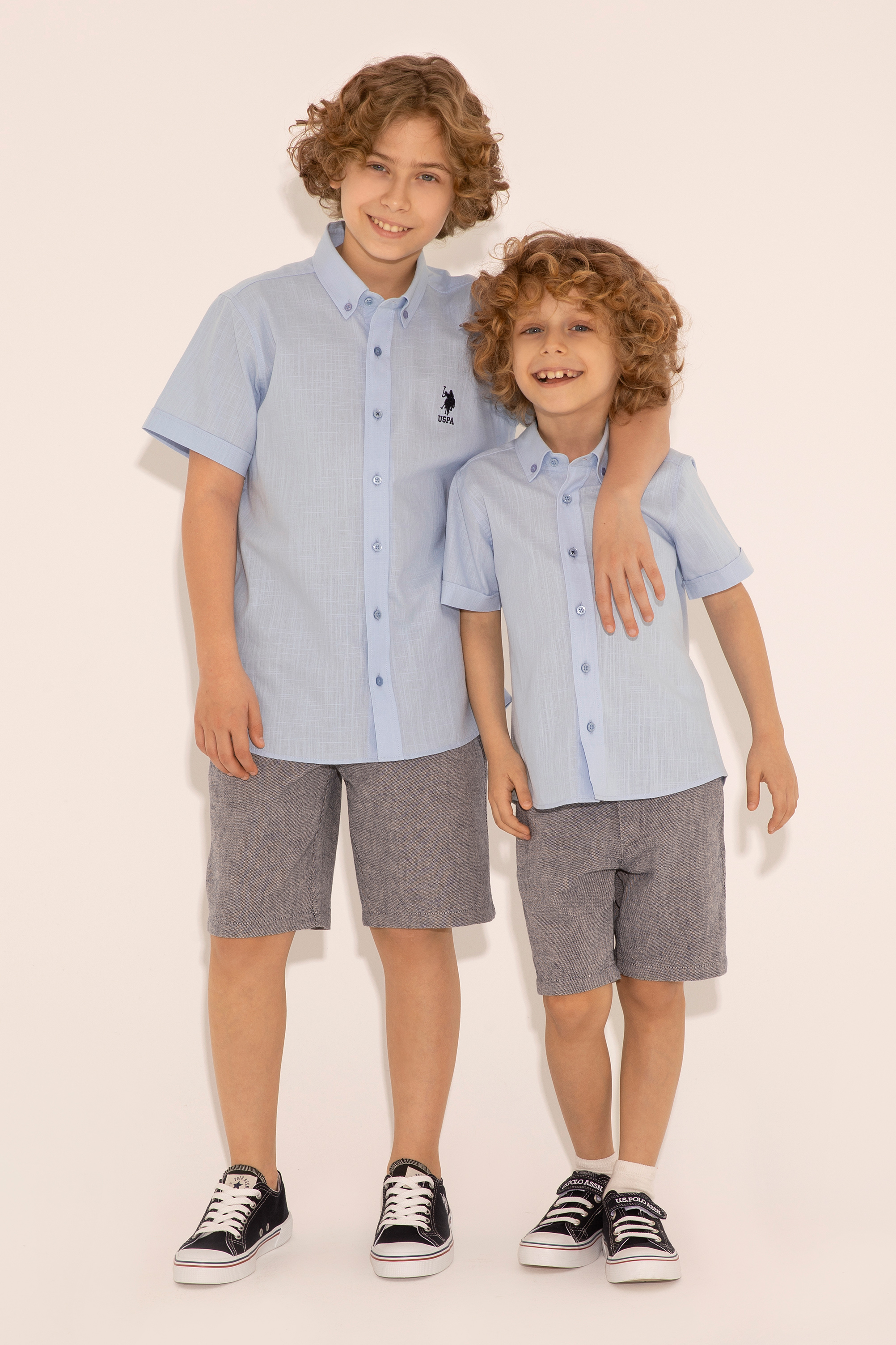 شلوارک لاجورد بیسیک پسرانه یو اس پولو | US POLO ASSN