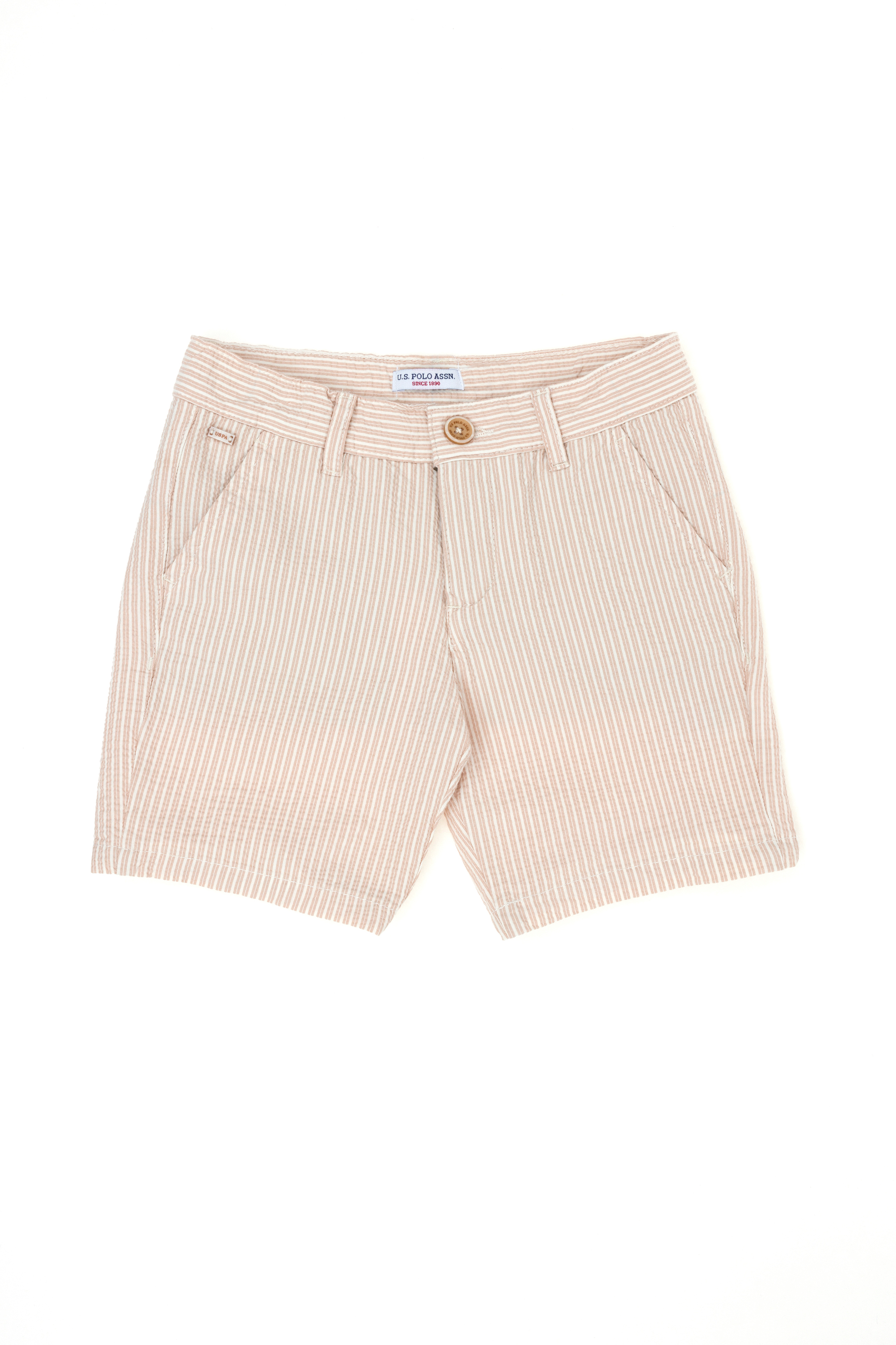 شلوارک شتری بیسیک پسرانه یو اس پولو | US POLO ASSN