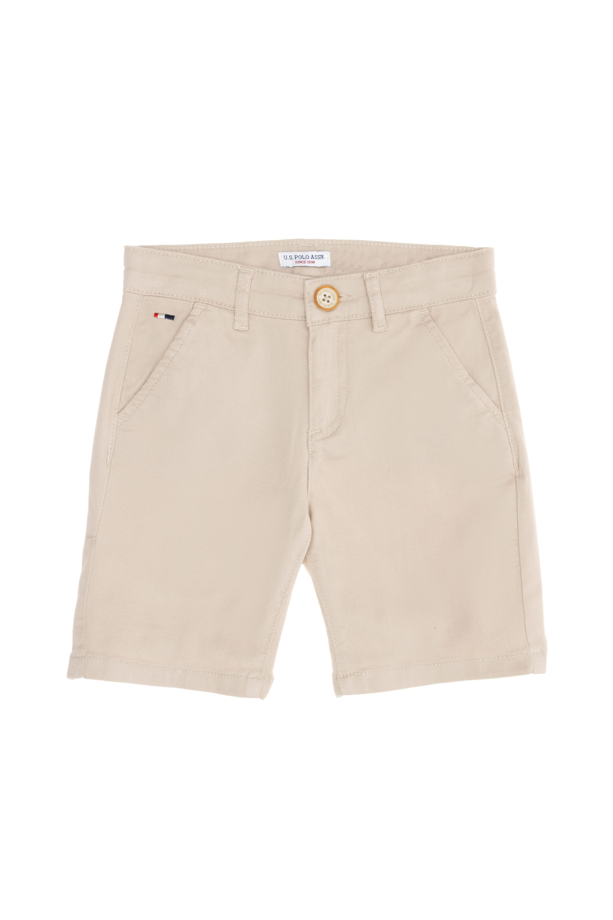 شلوارک خاکستری بیسیک پسرانه یو اس پولو | US POLO ASSN