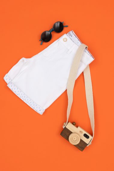 شلوارک  سفید  بیسیک  پسرانه یو اس پولو | US POLO ASSN