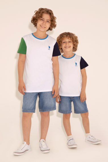 شلوارک جین  آبی  بیسیک  پسرانه یو اس پولو | US POLO ASSN