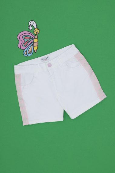 شلوارک  سفید  بیسیک  دخترانه یو اس پولو | US POLO ASSN