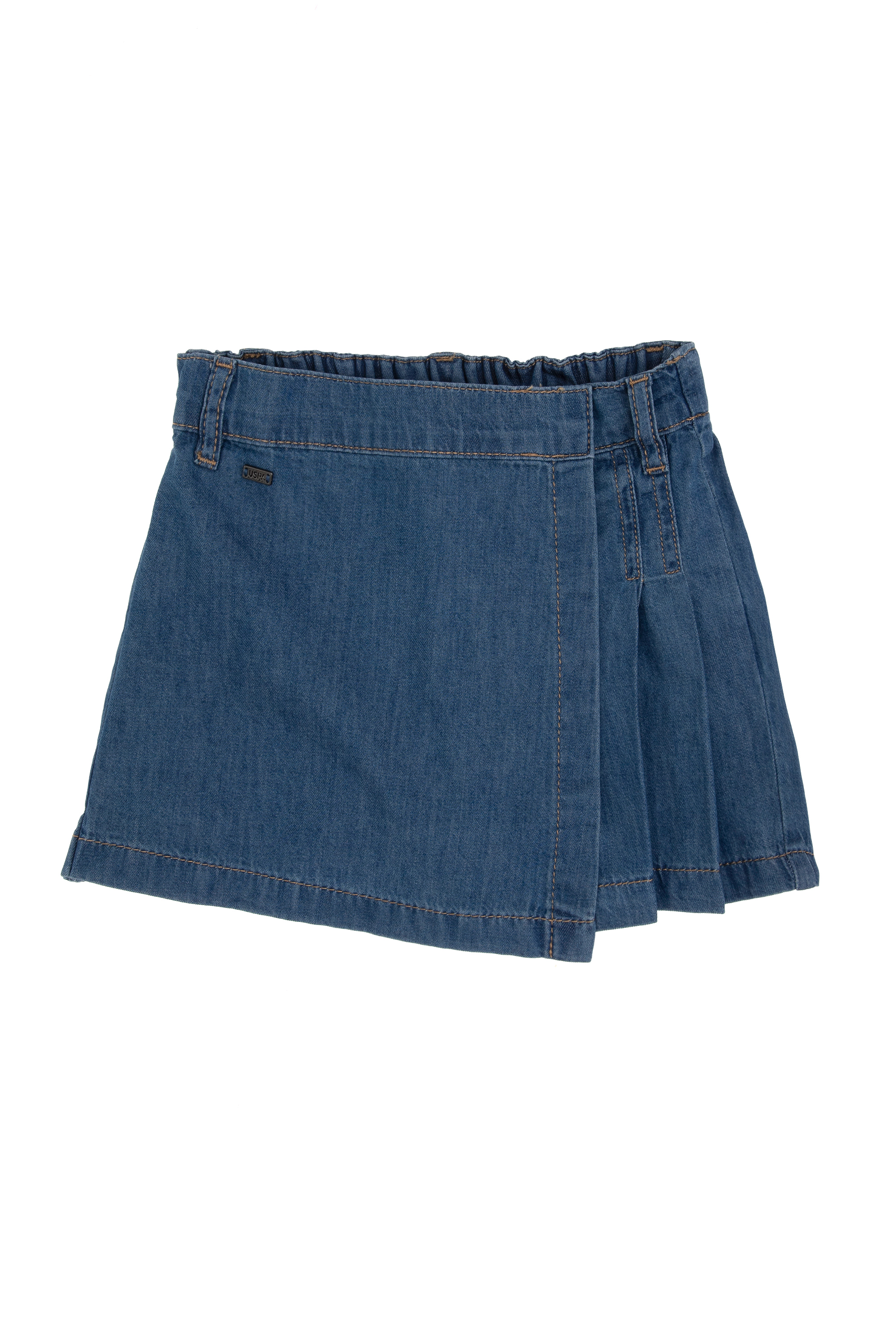 شلوارک جین آبی ریلکس دخترانه یو اس پولو | US POLO ASSN