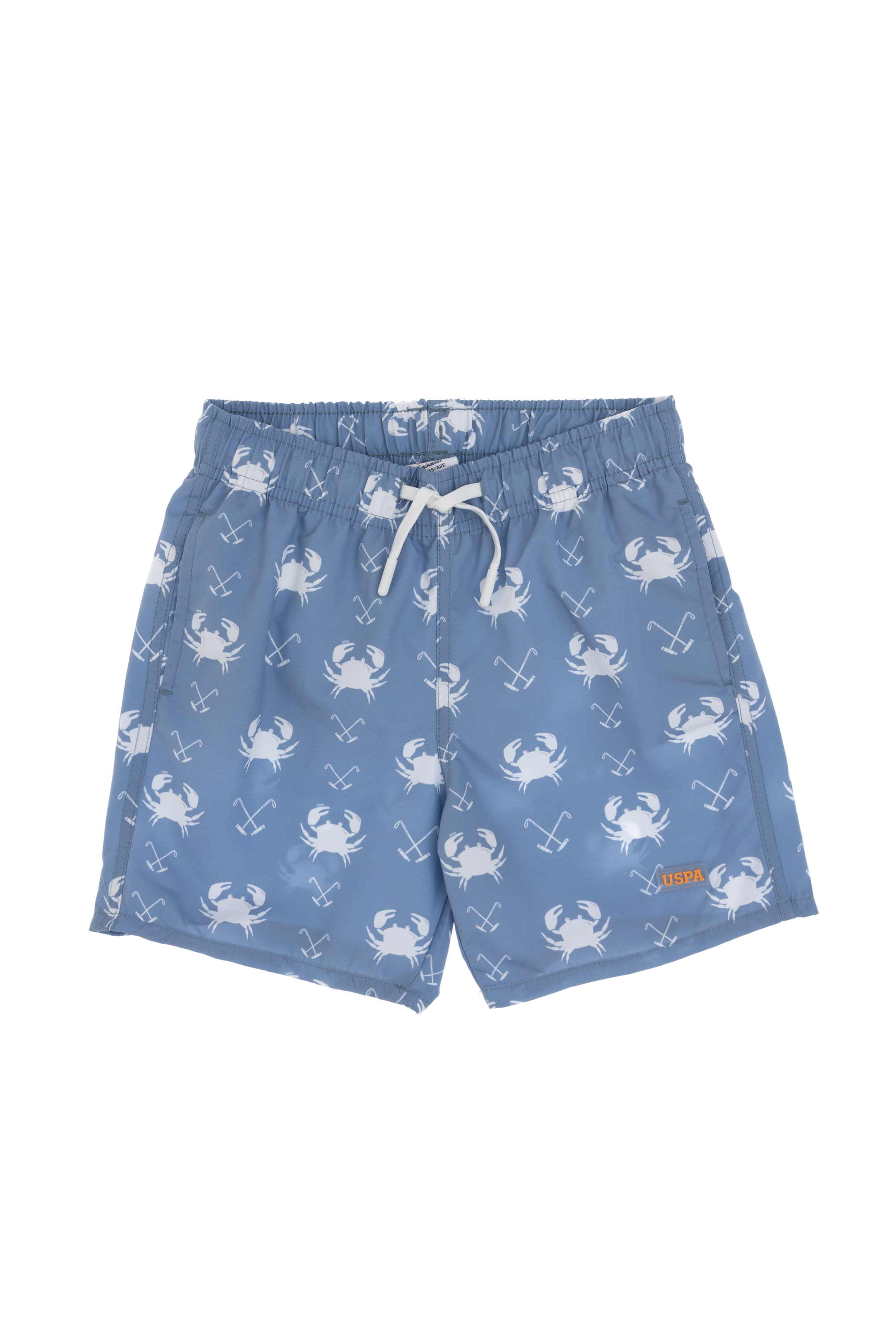 شورت مایو آبی استاندارد فیت پسرانه یو اس پولو | US POLO ASSN