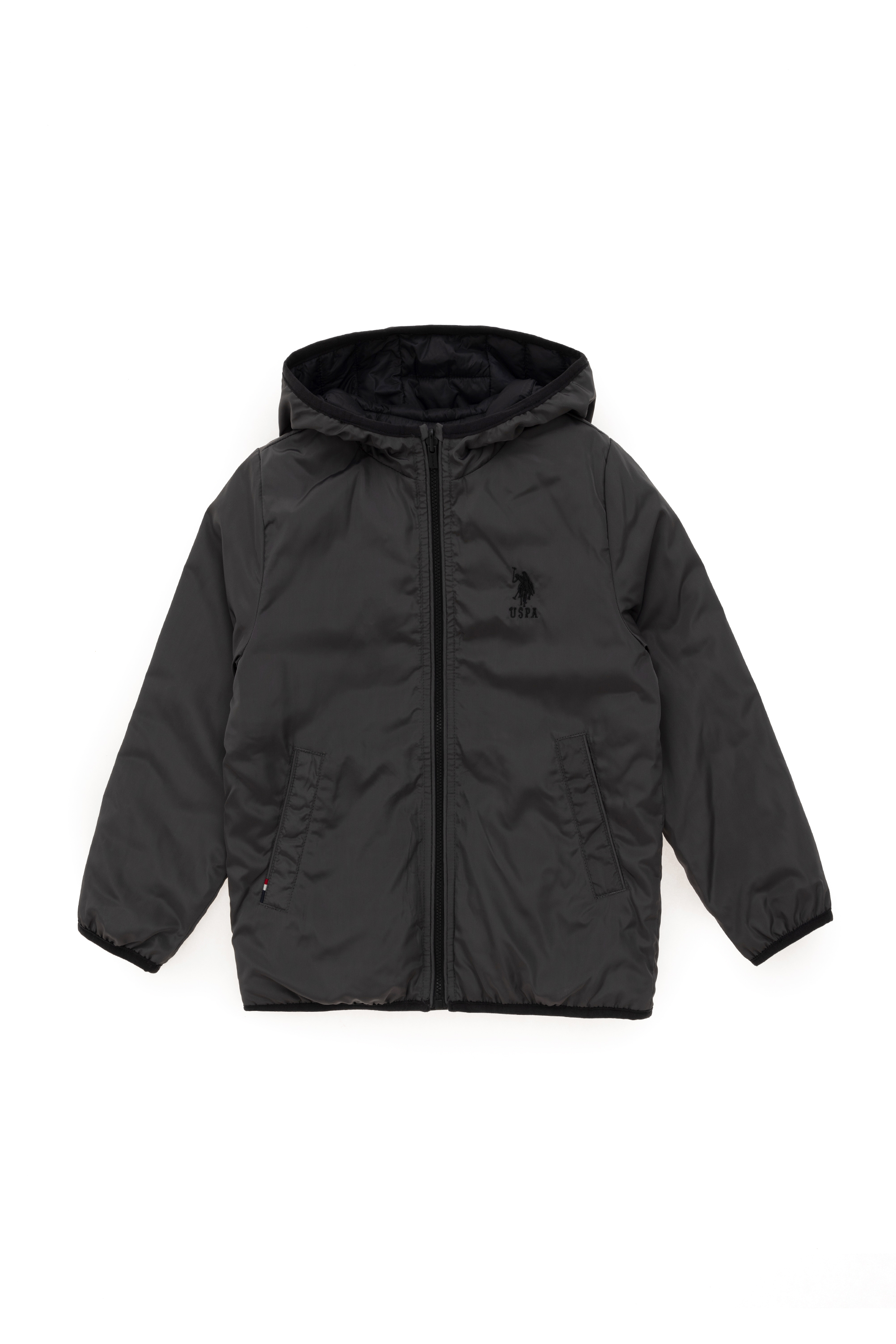 کاپشن زغالی BASIC پسرانه یو اس پولو | US POLO ASSN