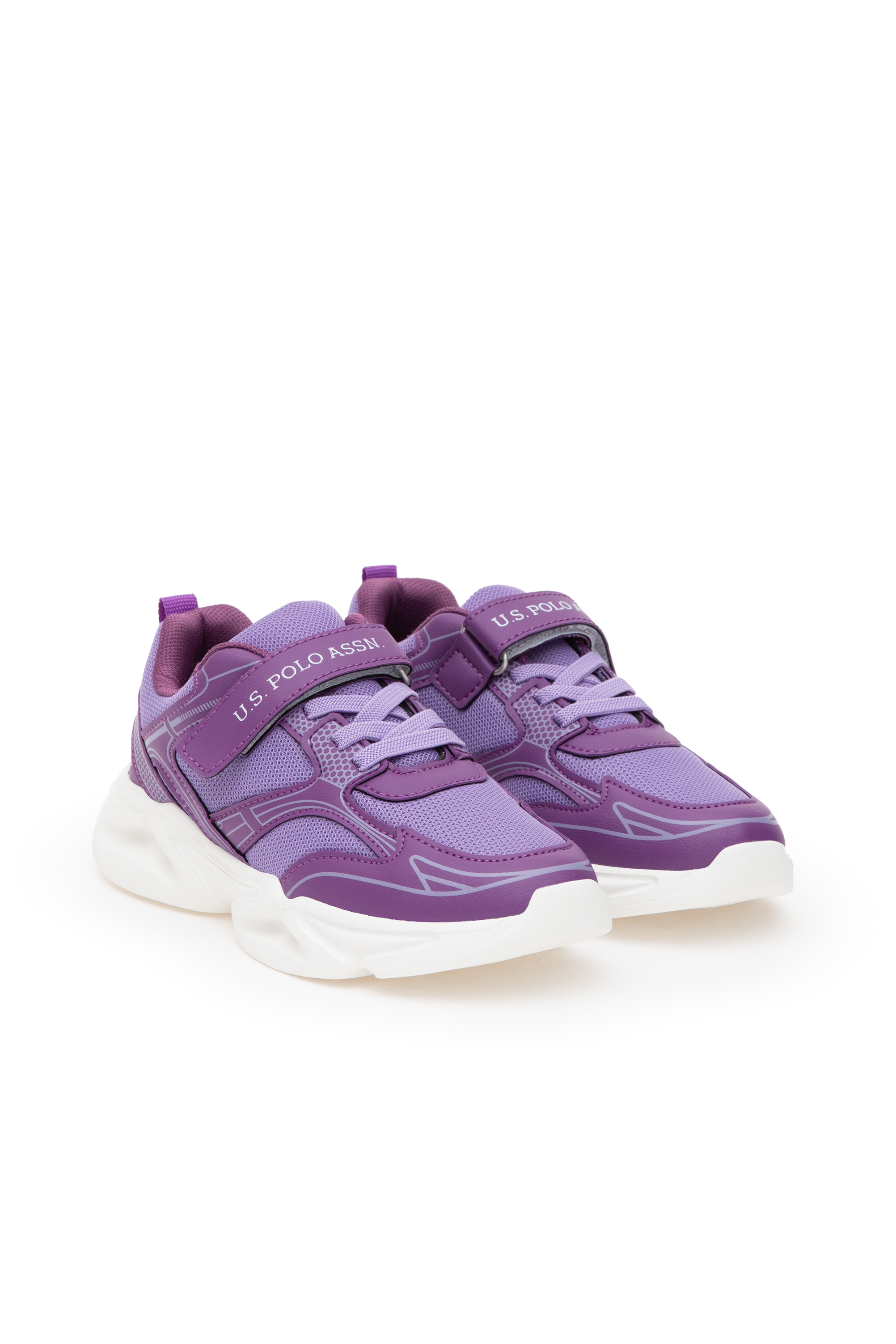 کفش بنفش استاندارد فیت دخترانه یو اس پولو | US POLO ASSN