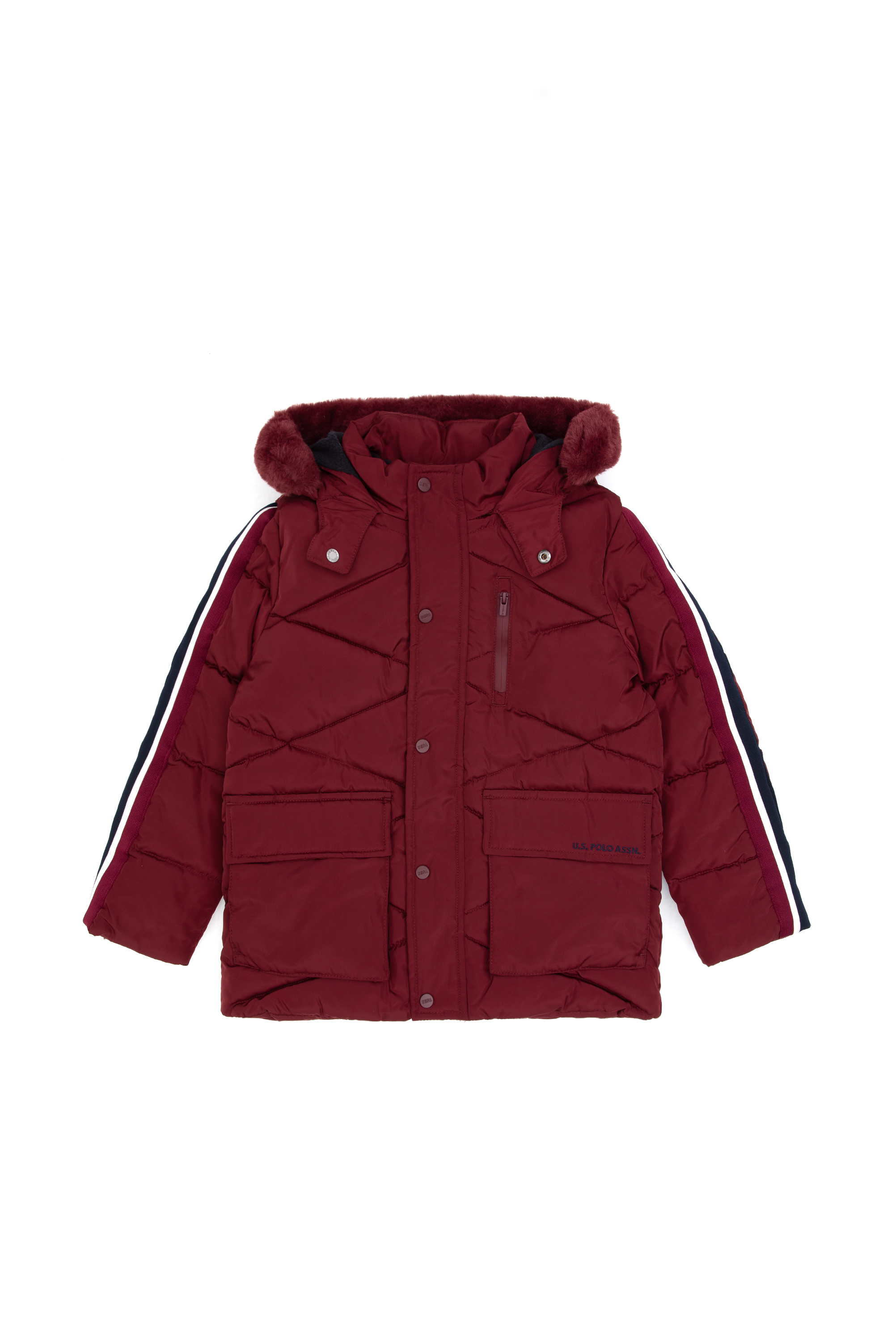 کاپشن بورگاندی BASIC پسرانه یو اس پولو | US POLO ASSN