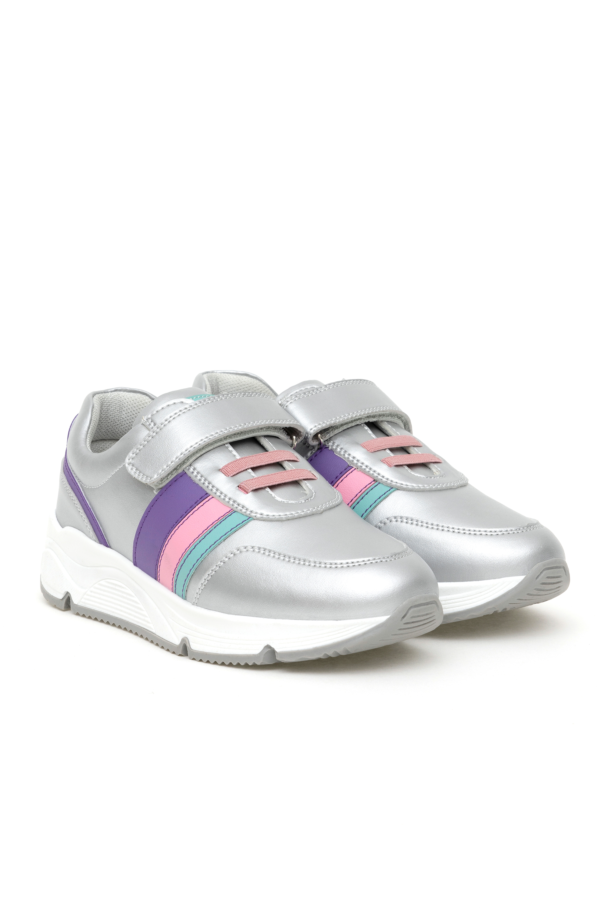 کفش ورزشی نقره ای استاندارد فیت دخترانه یو اس پولو | US POLO ASSN