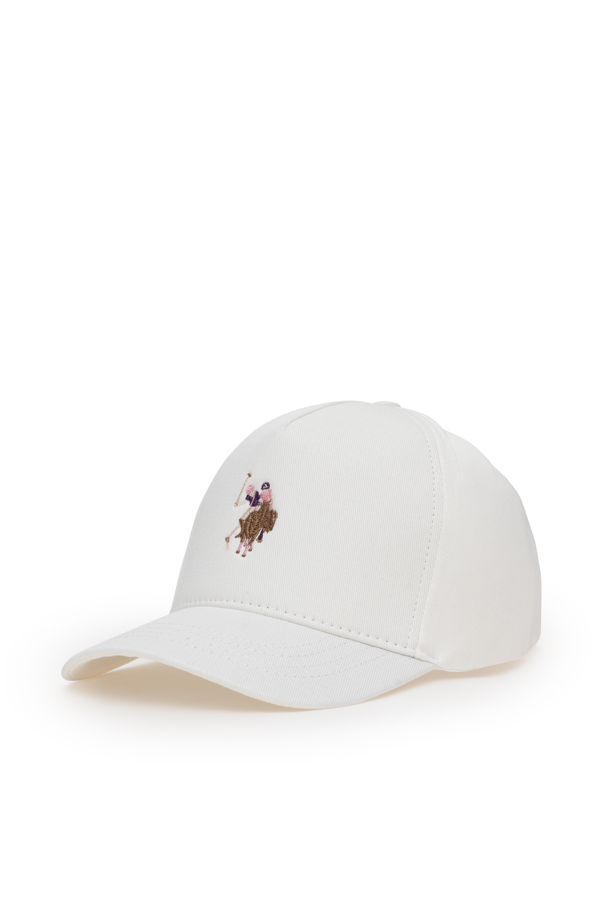 کلاه لبه دار سفید رگولار دخترانه یو اس پولو | US POLO ASSN