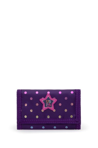 کیف پول  بنفش  استاندارد فیت  دخترانه یو اس پولو | US POLO ASSN